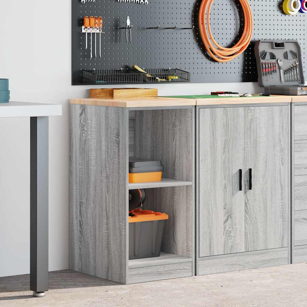 vidaXL Dulap depozitare garaj gri Sonoma 40x51x85 cm lemn masiv de pin vidaXL Dulap depozitare garaj gri Sonoma 40x51x85 cm lemn masiv de pin