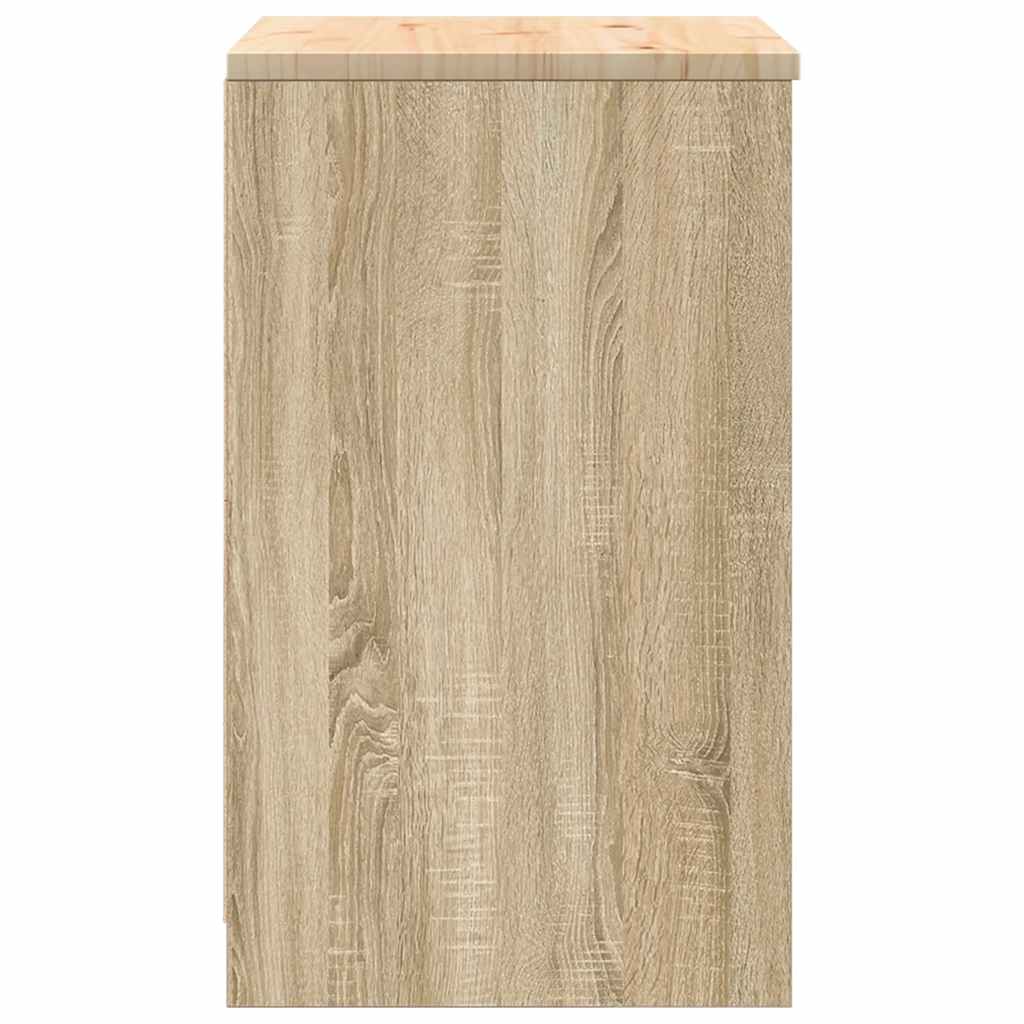 vidaXL Dulap depozitare garaj Stejar Sonoma 60x51x85 cm lemn masiv pin vidaXL Dulap depozitare garaj Stejar Sonoma 60x51x85 cm lemn masiv pin