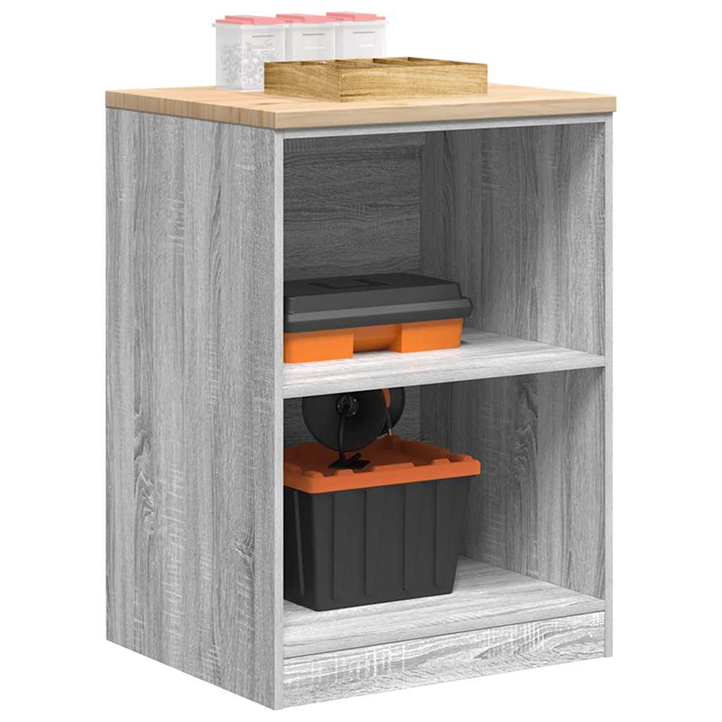 vidaXL Dulap depozitare garaj gri Sonoma 60x51x85 cm vidaXL Dulap depozitare garaj gri Sonoma 60x51x85 cm