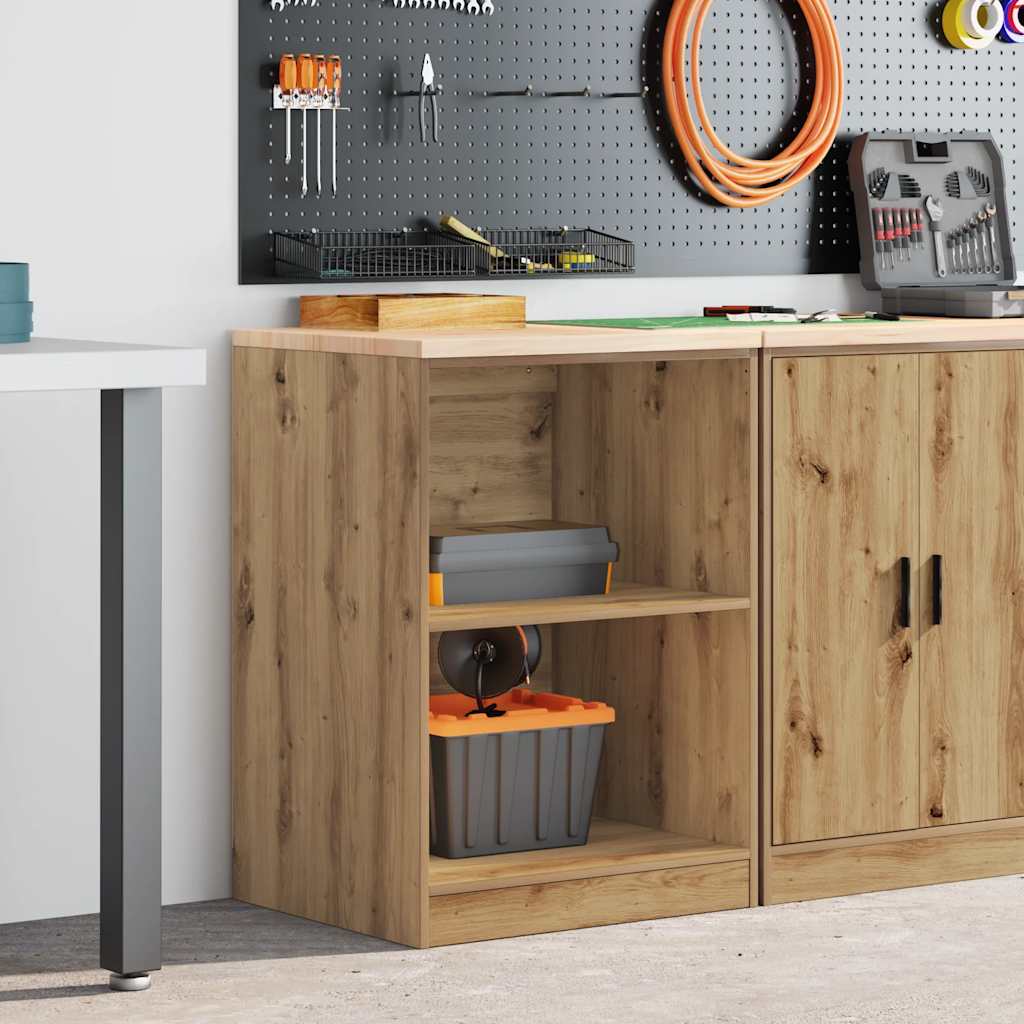 vidaXL Dulap de depozitare pentru garaj Artisan Stejar 60x51x85 cm vidaXL Dulap de depozitare pentru garaj Artisan Stejar 60x51x85 cm