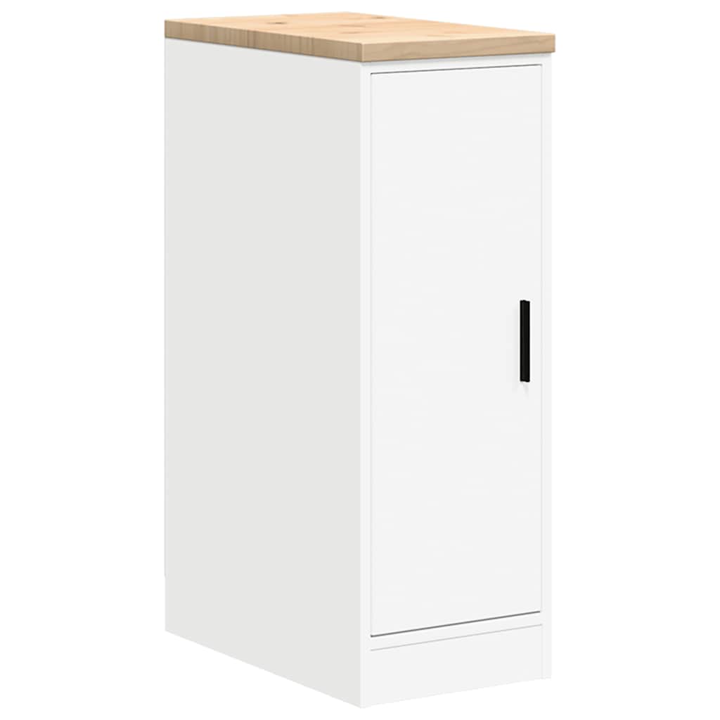 vidaXL Dulap depozitare garaj alb 30x51x85 cm lemn masiv de pin vidaXL Dulap depozitare garaj alb 30x51x85 cm lemn masiv de pin
