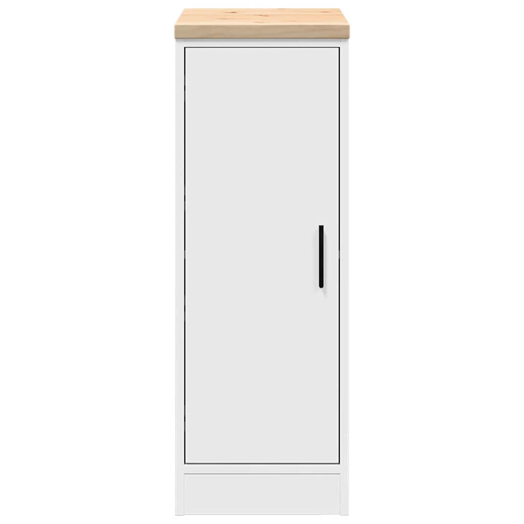 vidaXL Dulap depozitare garaj alb 30x51x85 cm lemn masiv de pin vidaXL Dulap depozitare garaj alb 30x51x85 cm lemn masiv de pin