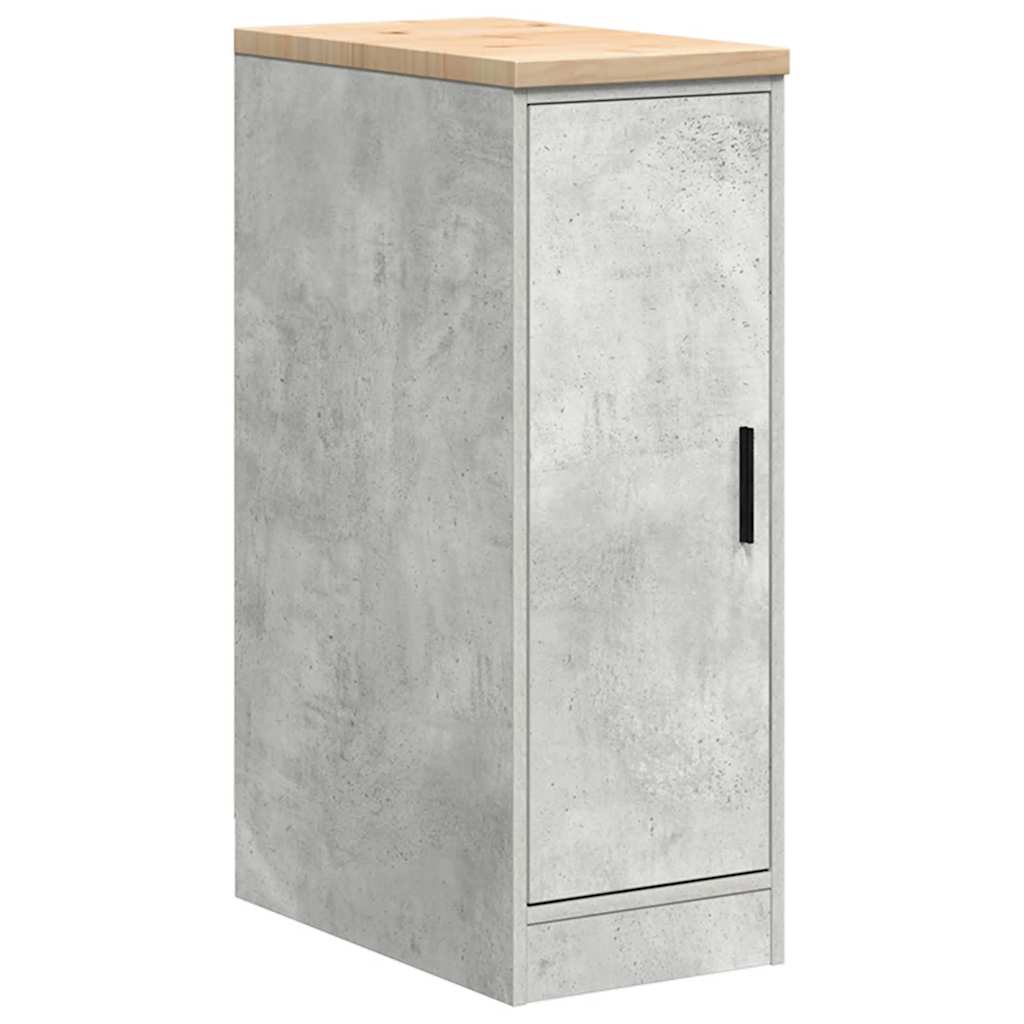 vidaXL Dulap depozitare garaj Beton Gri 30x51x85 cm lemn masiv de pin vidaXL Dulap depozitare garaj Beton Gri 30x51x85 cm lemn masiv de pin
