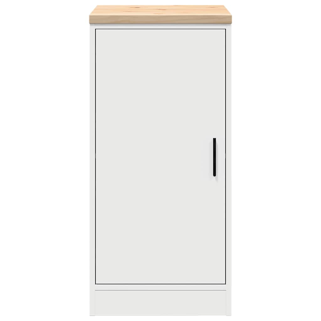 vidaXL Dulap depozitare garaj alb 40x51x85 cm lemn masiv de pin vidaXL Dulap depozitare garaj alb 40x51x85 cm lemn masiv de pin