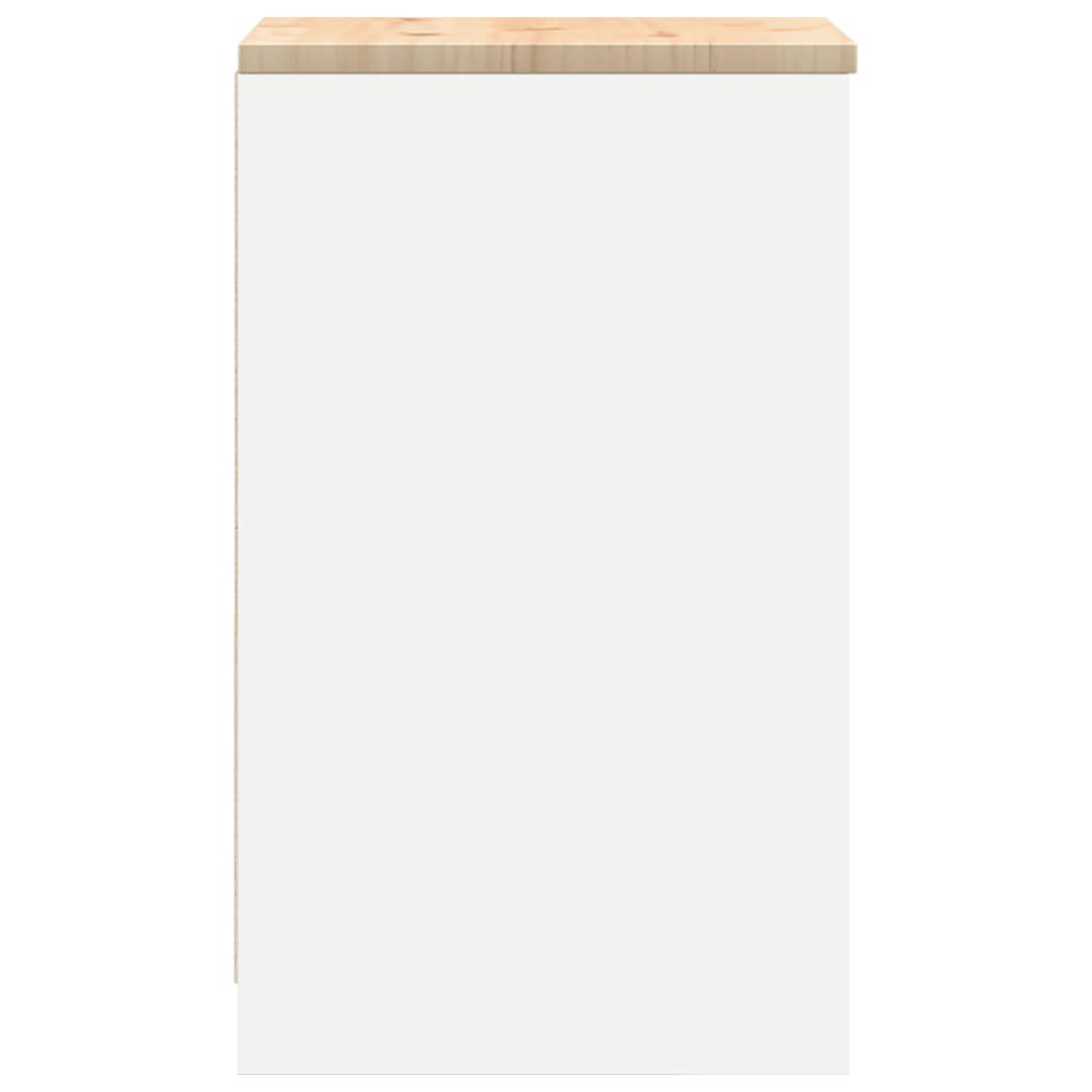 vidaXL Dulap depozitare garaj alb 40x51x85 cm lemn masiv de pin vidaXL Dulap depozitare garaj alb 40x51x85 cm lemn masiv de pin