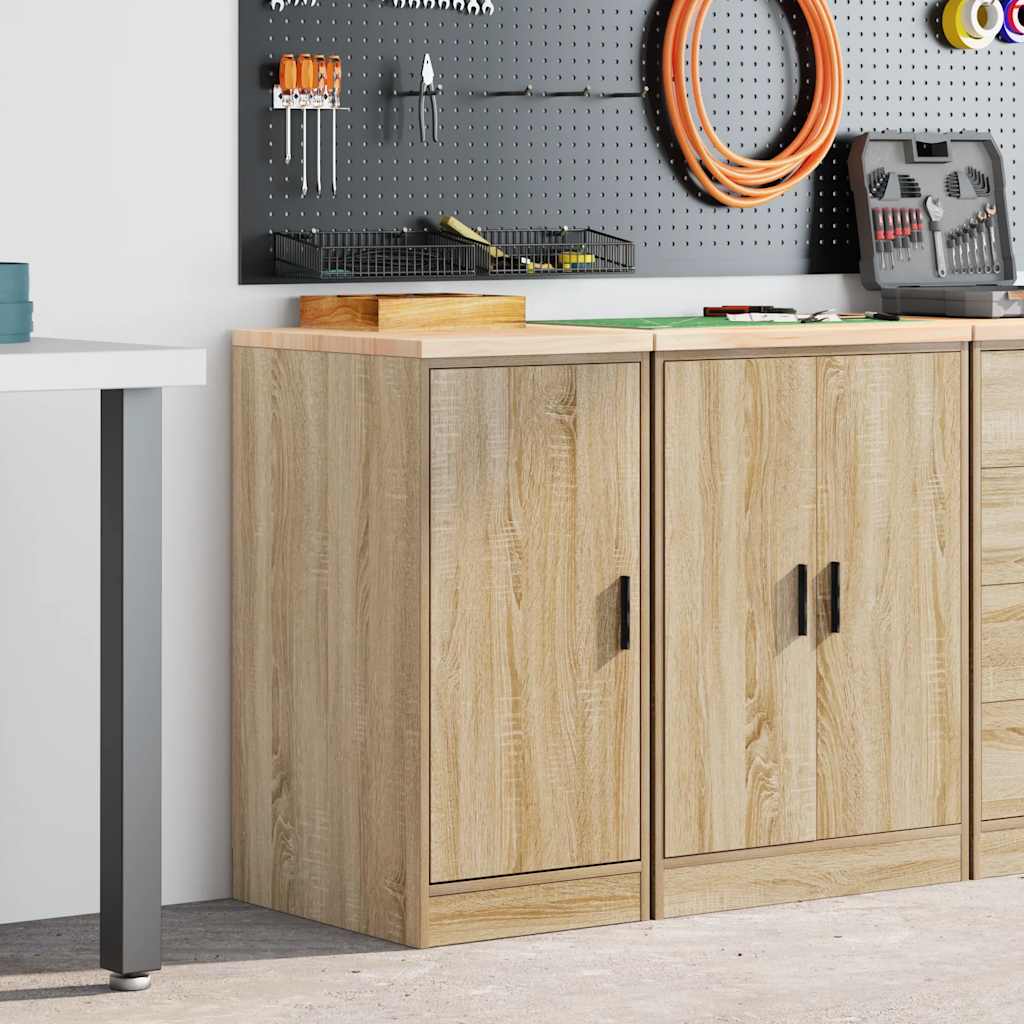 vidaXL Dulap depozitare garaj Stejar Sonoma 40x51x85 cm lemn masiv pin vidaXL Dulap depozitare garaj Stejar Sonoma 40x51x85 cm lemn masiv pin