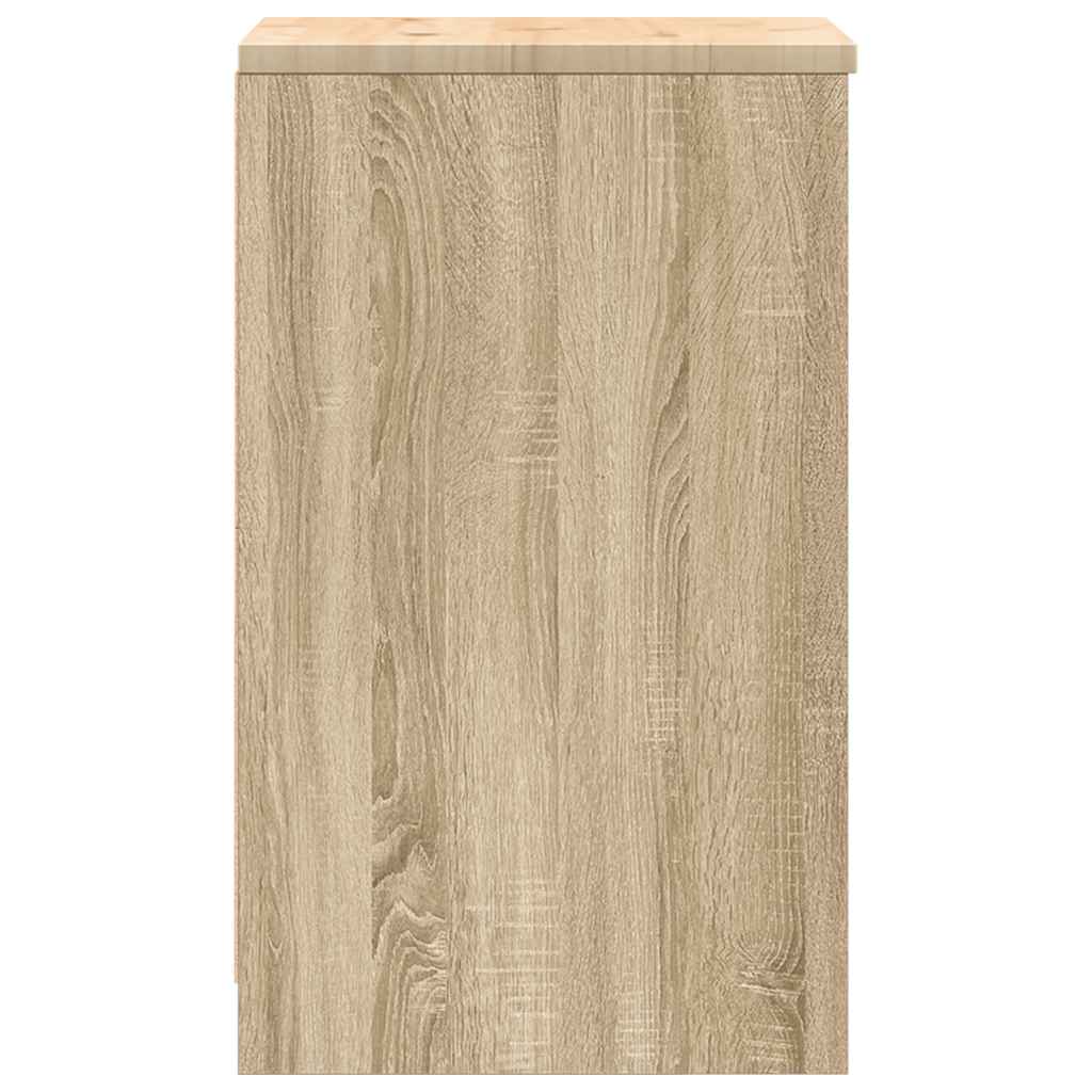 vidaXL Dulap depozitare garaj Stejar Sonoma 40x51x85 cm lemn masiv pin vidaXL Dulap depozitare garaj Stejar Sonoma 40x51x85 cm lemn masiv pin