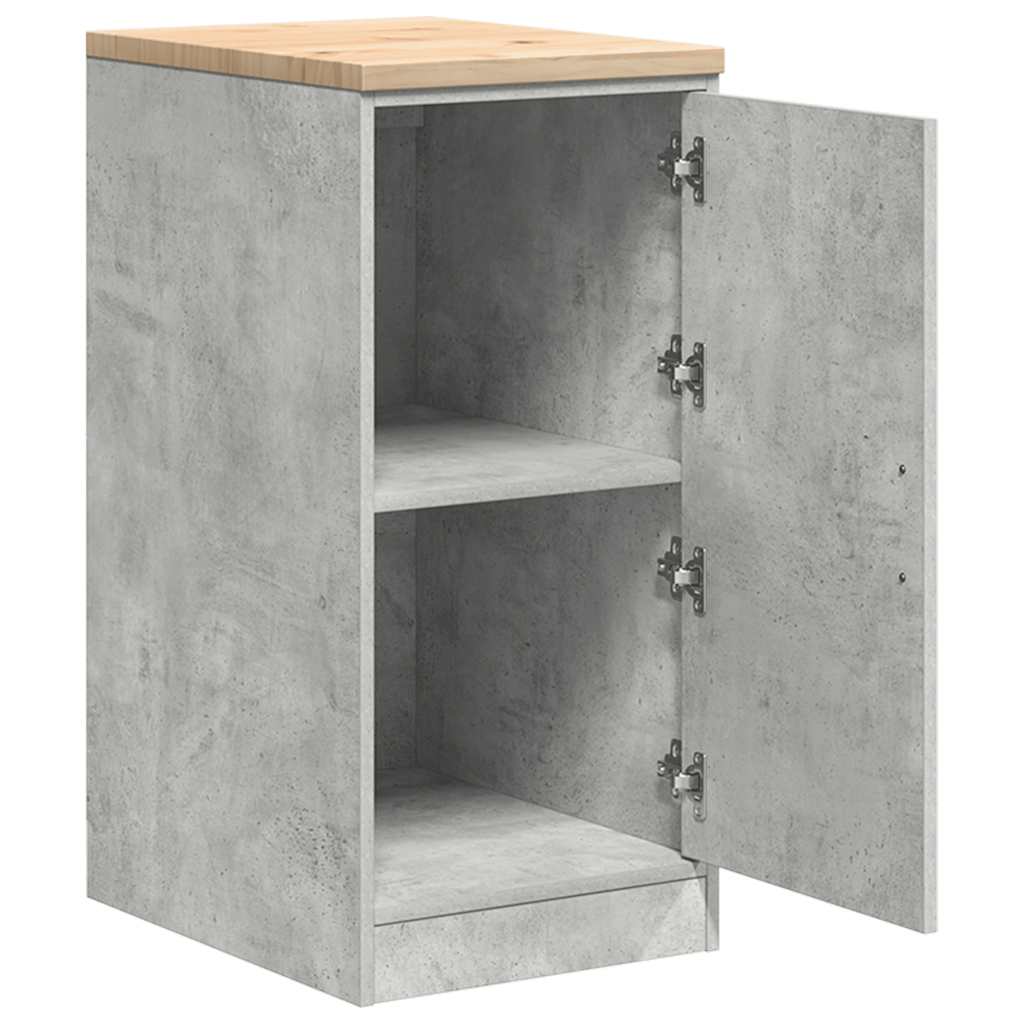 vidaXL Dulap depozitare garaj Beton Gri 40x51x85 cm lemn masiv de pin vidaXL Dulap depozitare garaj Beton Gri 40x51x85 cm lemn masiv de pin