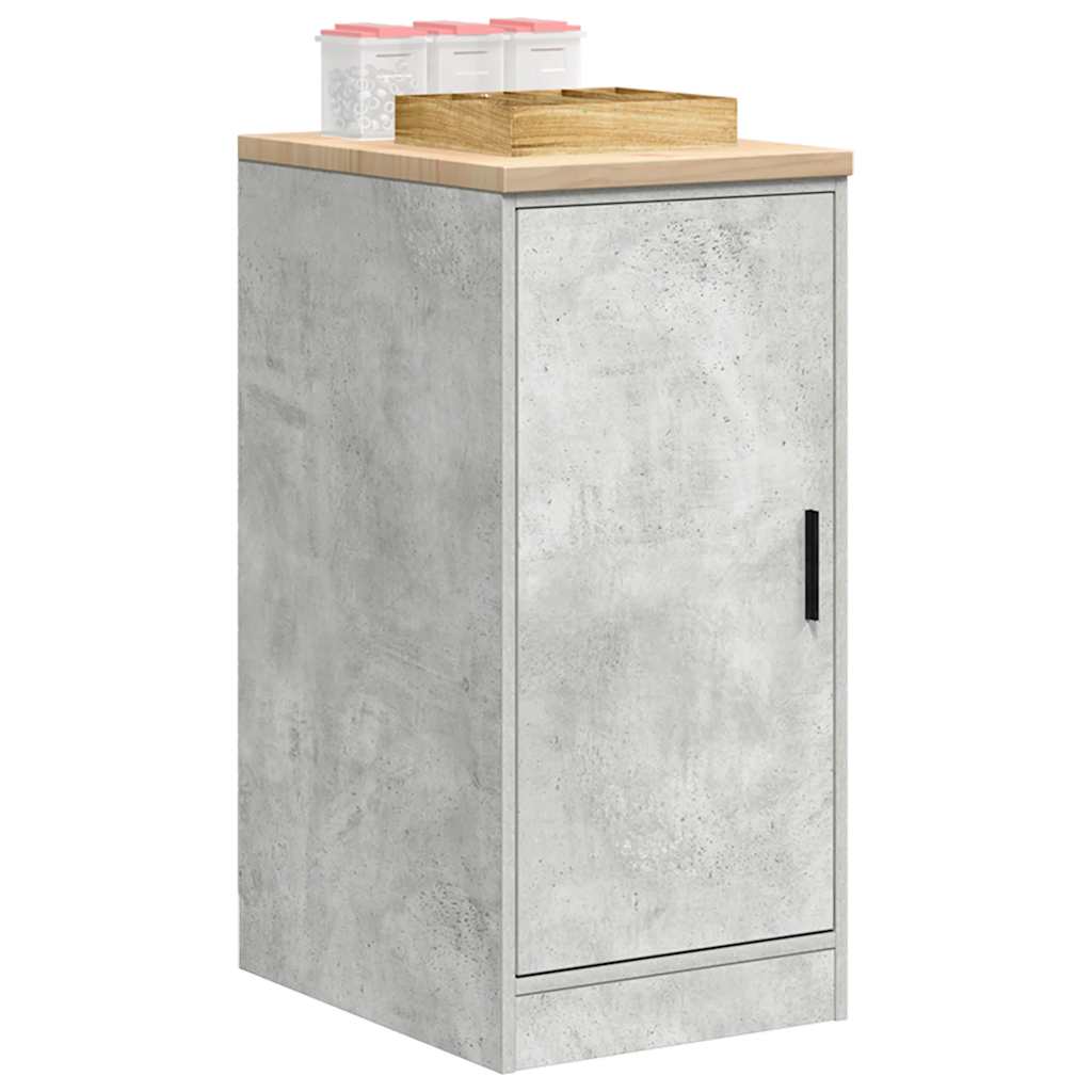 vidaXL Dulap depozitare garaj Beton Gri 40x51x85 cm lemn masiv de pin vidaXL Dulap depozitare garaj Beton Gri 40x51x85 cm lemn masiv de pin