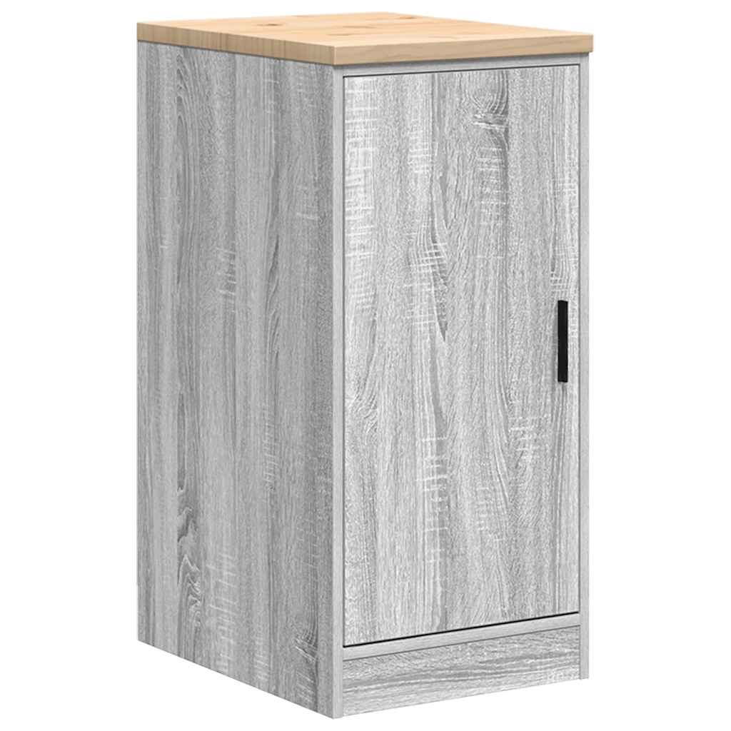 vidaXL Dulap depozitare garaj gri Sonoma 40x51x85 cm lemn masiv de pin vidaXL Dulap depozitare garaj gri Sonoma 40x51x85 cm lemn masiv de pin