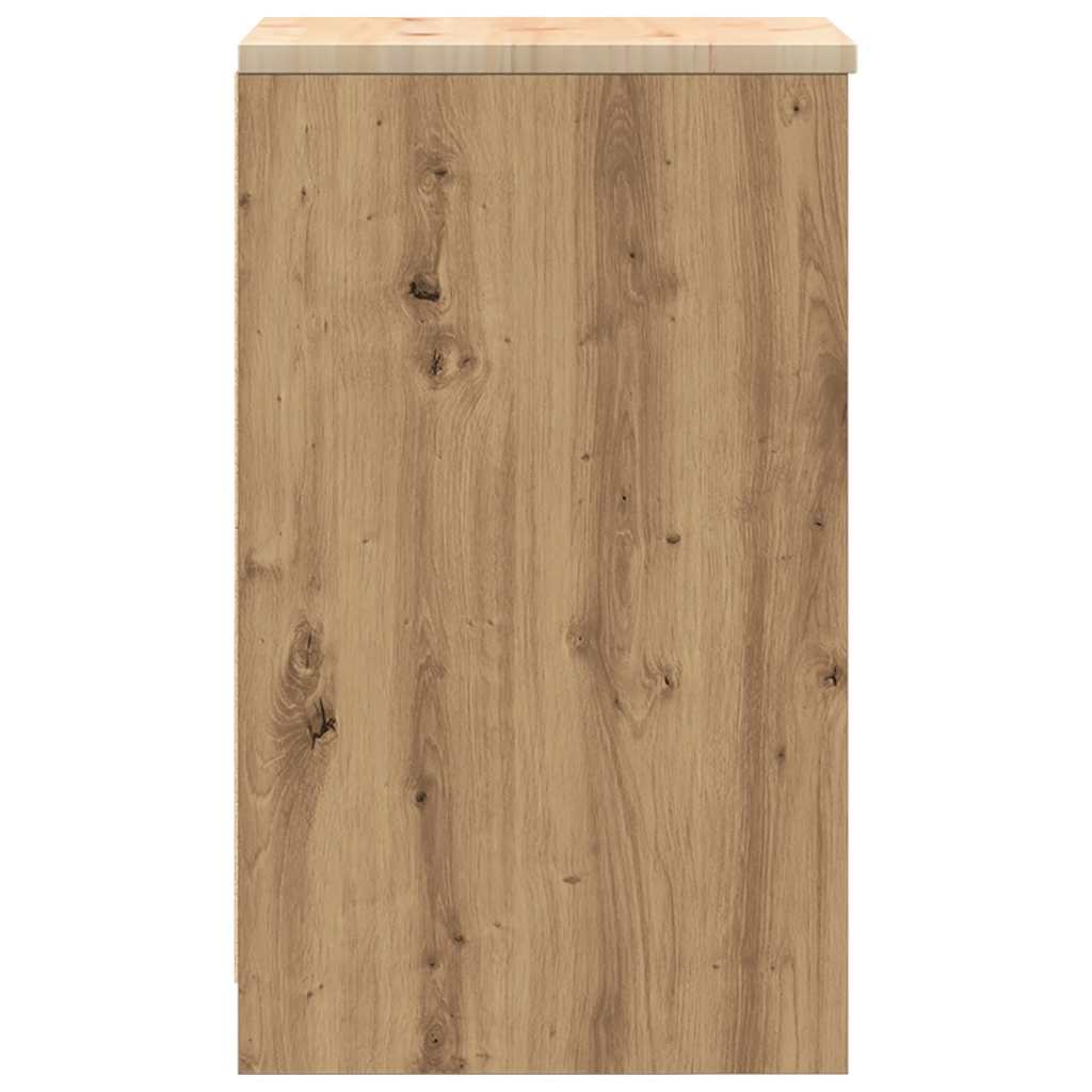 vidaXL Dulap de depozitare pentru garaj Artisan Stejar 40x51x85 cm
