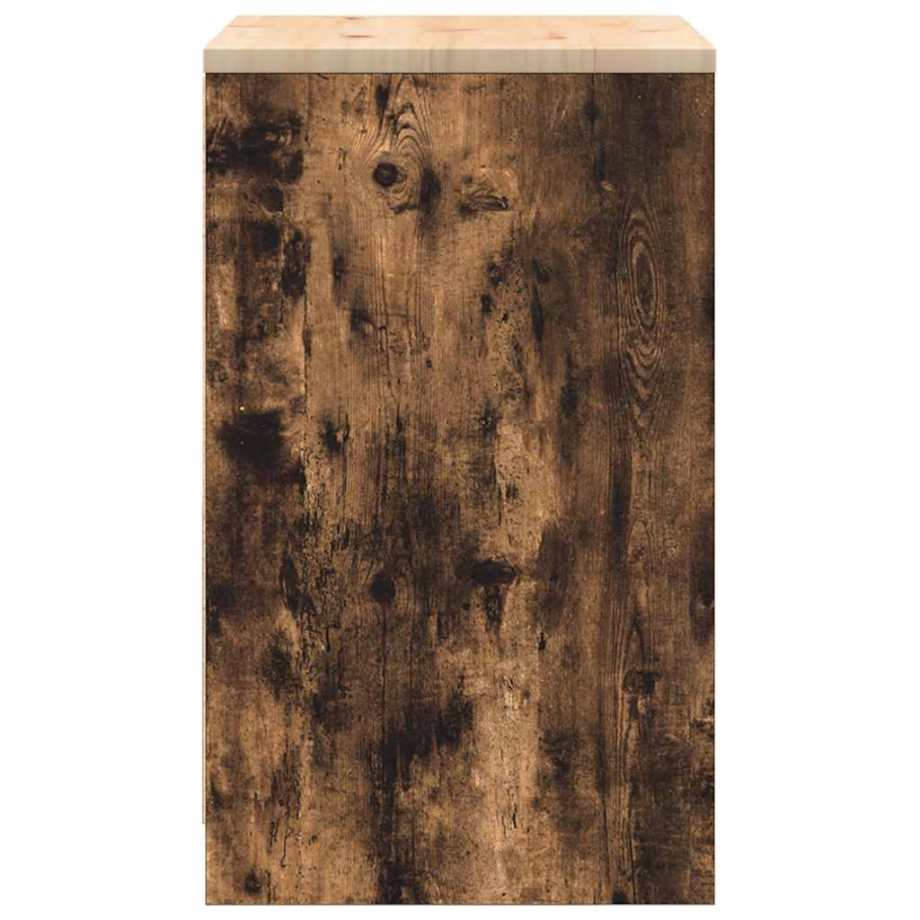 vidaXL Dulap de depozitare pentru garaj stejar afumat 60x51x85 cm