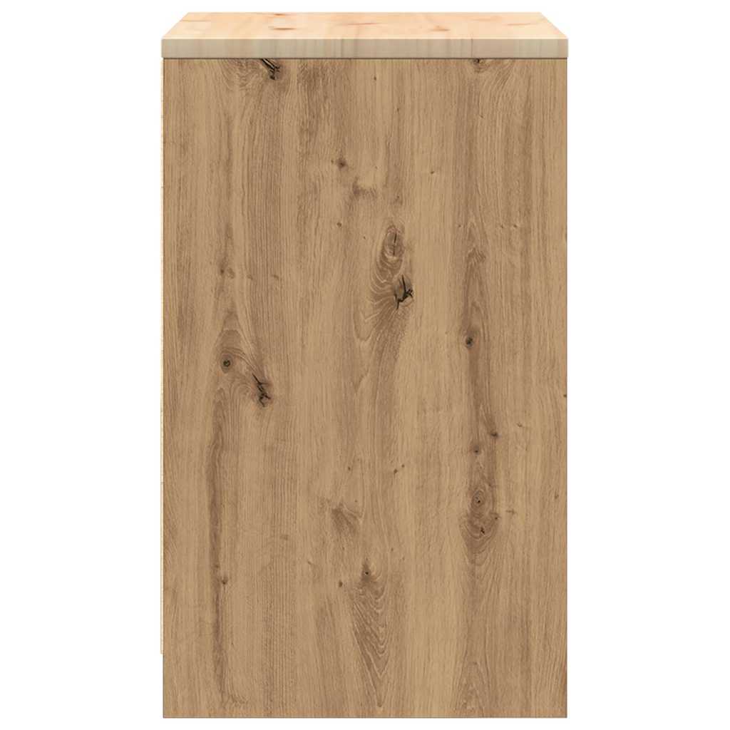 vidaXL Dulap de depozitare pentru garaj Artisan Stejar 60x51x85 cm