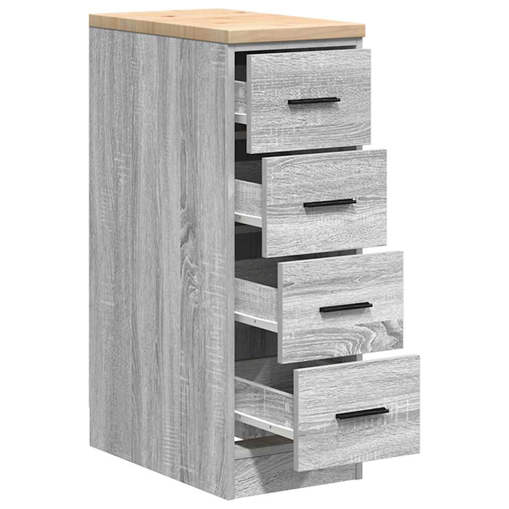 vidaXL Dulap depozitare garaj gri Sonoma 30x51x85 cm vidaXL Dulap depozitare garaj gri Sonoma 30x51x85 cm