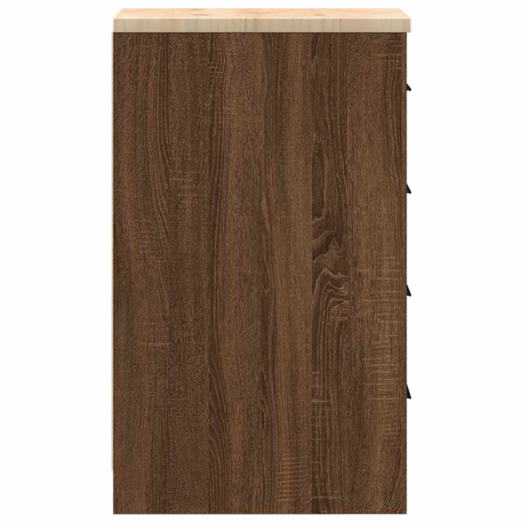 vidaXL Dulap depozitare garaj stejar maro 30x51x85 cm vidaXL Dulap depozitare garaj stejar maro 30x51x85 cm
