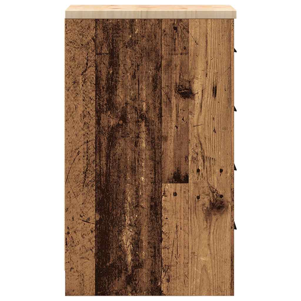 vidaXL Dulap depozitare garaj lemn vechi 30x51x85 cm lemn masiv de pin vidaXL Dulap depozitare garaj lemn vechi 30x51x85 cm lemn masiv de pin