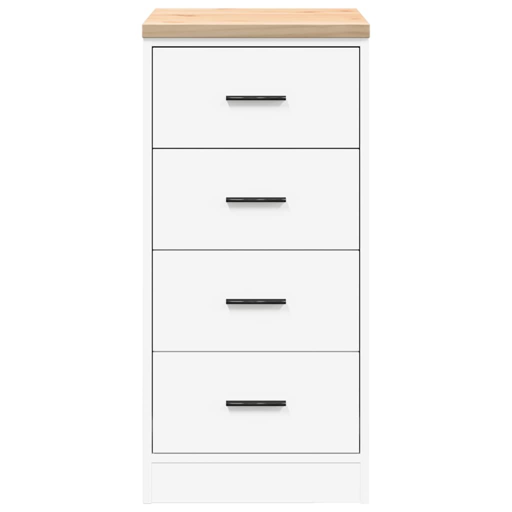 vidaXL Dulap depozitare garaj alb 40x51x85 cm lemn masiv de pin vidaXL Dulap depozitare garaj alb 40x51x85 cm lemn masiv de pin
