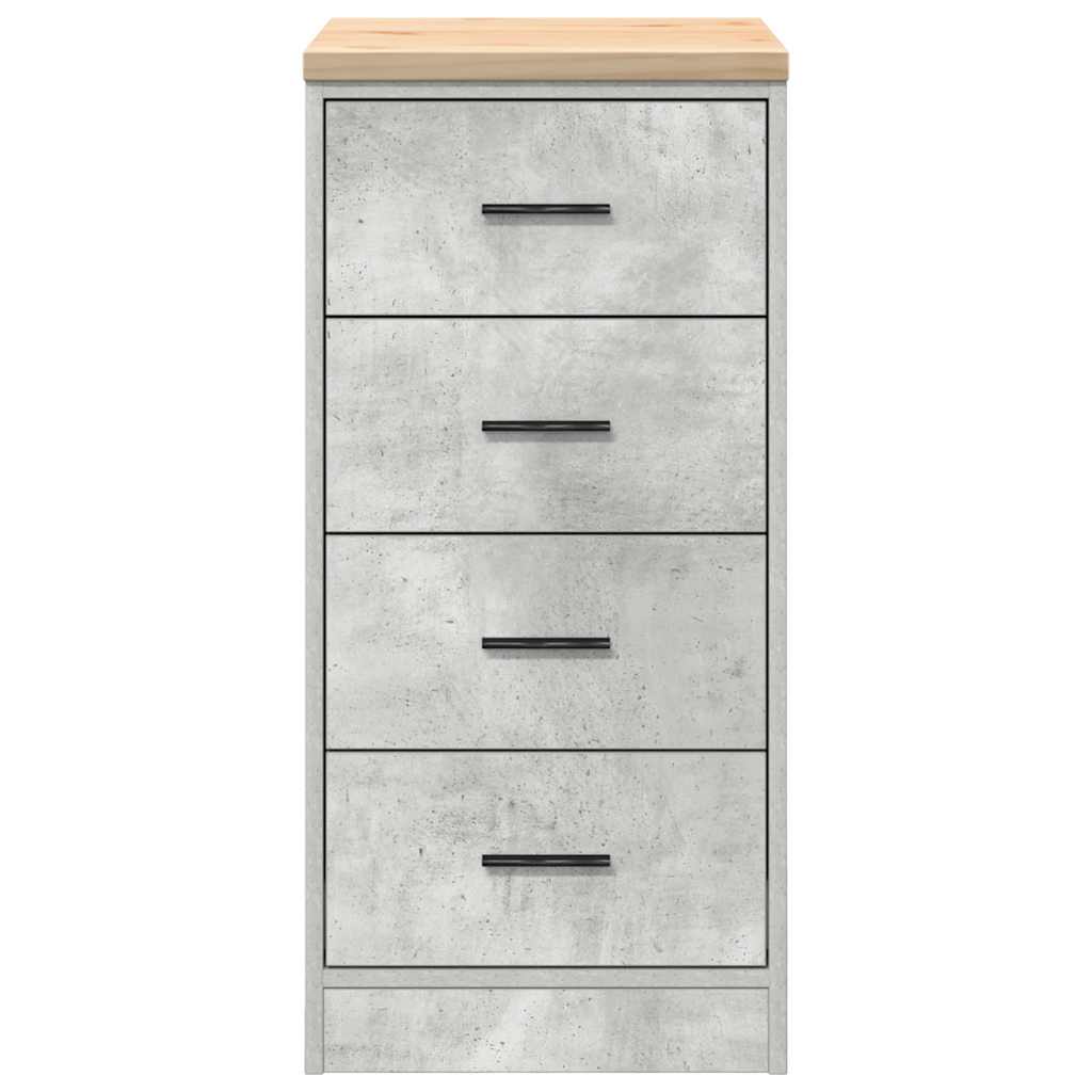 vidaXL Dulap depozitare garaj Beton Gri 40x51x85 cm lemn masiv de pin vidaXL Dulap depozitare garaj Beton Gri 40x51x85 cm lemn masiv de pin