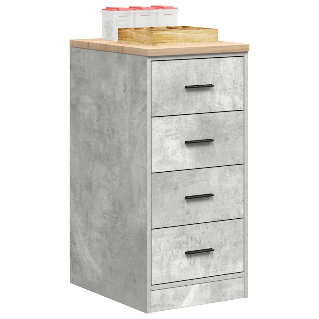 vidaXL Dulap depozitare garaj Beton Gri 40x51x85 cm lemn masiv de pin vidaXL Dulap depozitare garaj Beton Gri 40x51x85 cm lemn masiv de pin