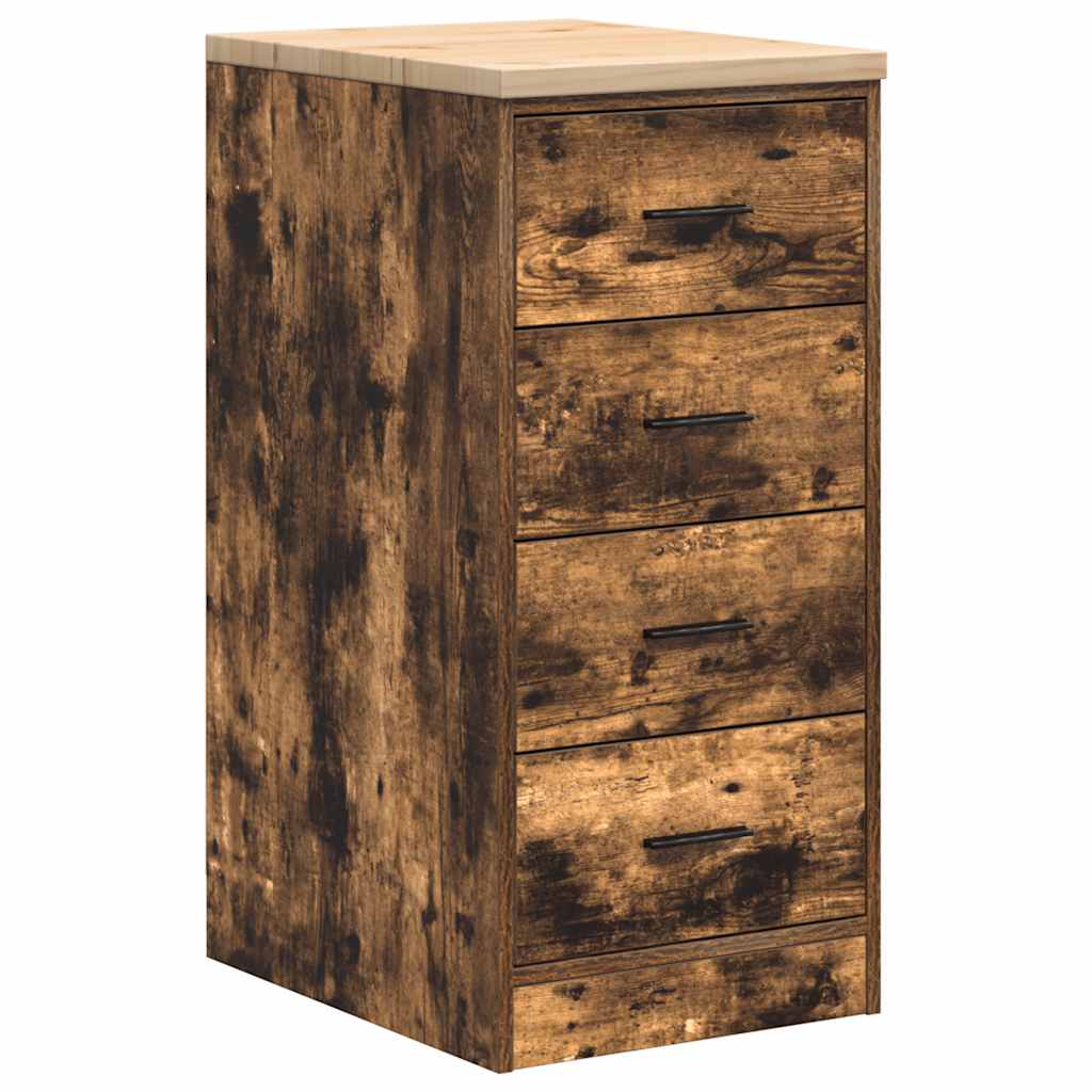 vidaXL Dulap de depozitare de garaj stejar afumat 40x51x85 cm