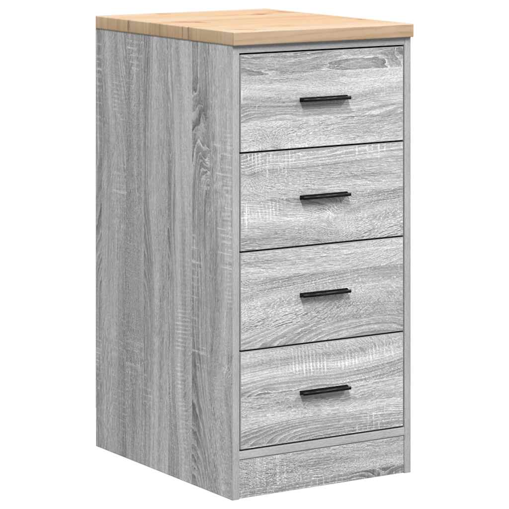 vidaXL Dulap depozitare garaj gri Sonoma 40x51x85 cm lemn masiv de pin vidaXL Dulap depozitare garaj gri Sonoma 40x51x85 cm lemn masiv de pin