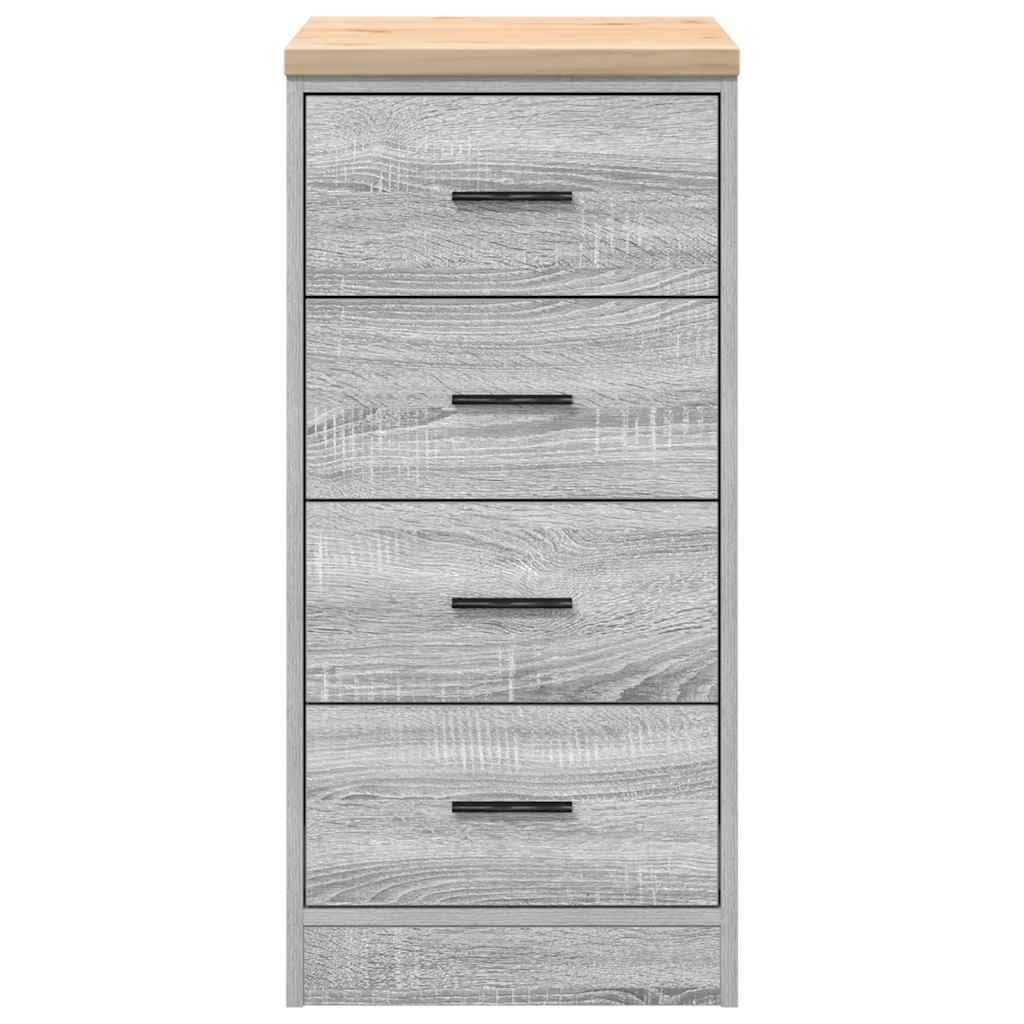 vidaXL Dulap depozitare garaj gri Sonoma 40x51x85 cm lemn masiv de pin vidaXL Dulap depozitare garaj gri Sonoma 40x51x85 cm lemn masiv de pin