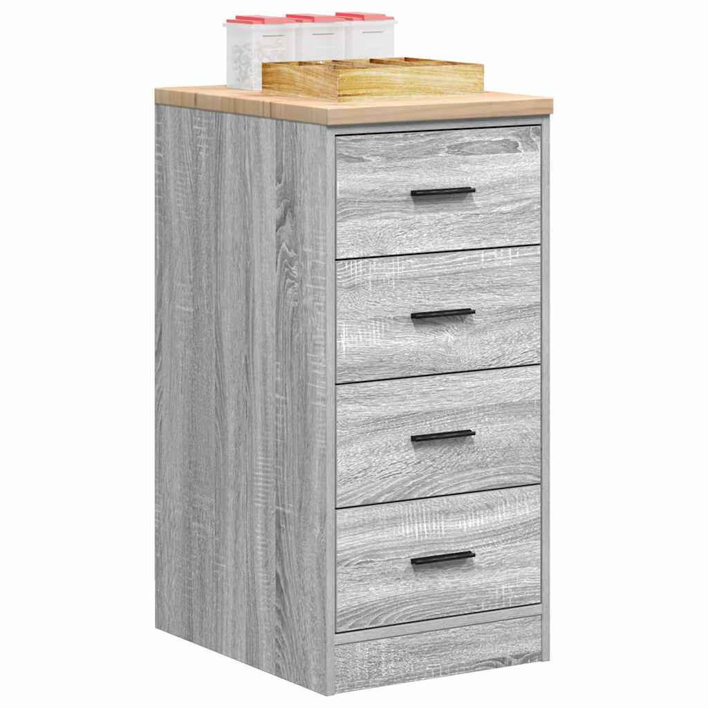 vidaXL Dulap depozitare garaj gri Sonoma 40x51x85 cm lemn masiv de pin vidaXL Dulap depozitare garaj gri Sonoma 40x51x85 cm lemn masiv de pin