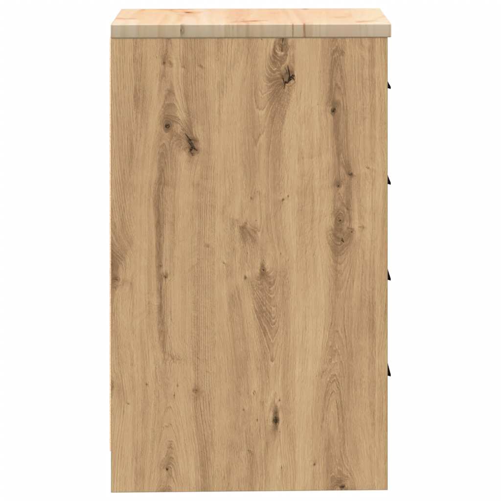 vidaXL Dulap de depozitare pentru garaj Artisan Stejar 40x51x85 cm vidaXL Dulap de depozitare pentru garaj Artisan Stejar 40x51x85 cm