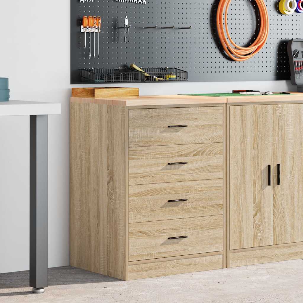 vidaXL Dulap depozitare garaj Stejar Sonoma 60x51x85 cm lemn masiv pin vidaXL Dulap depozitare garaj Stejar Sonoma 60x51x85 cm lemn masiv pin