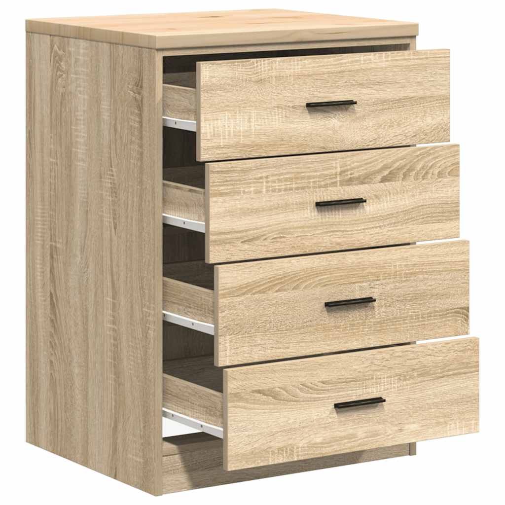 vidaXL Dulap depozitare garaj Stejar Sonoma 60x51x85 cm lemn masiv pin vidaXL Dulap depozitare garaj Stejar Sonoma 60x51x85 cm lemn masiv pin