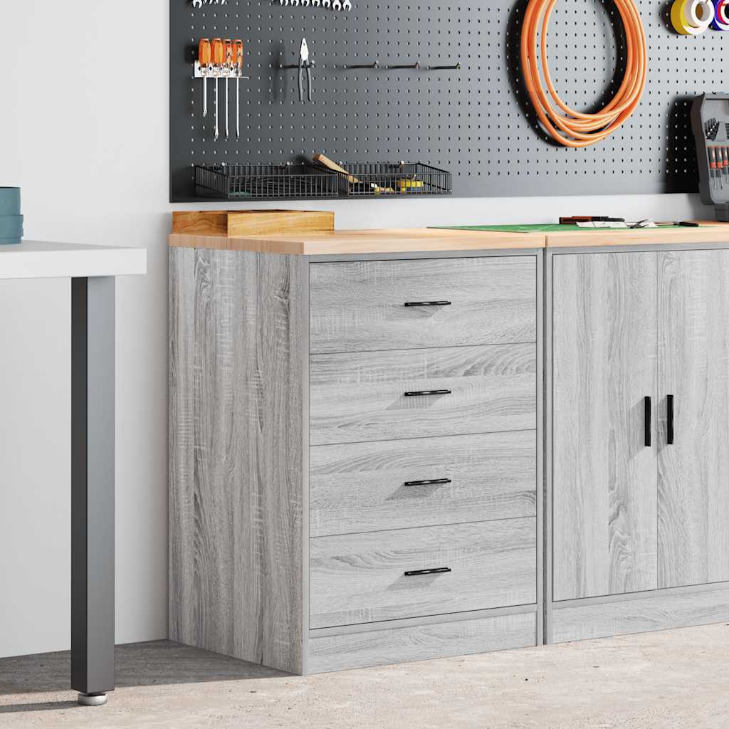 vidaXL Dulap depozitare garaj gri Sonoma 60x51x85 cm vidaXL Dulap depozitare garaj gri Sonoma 60x51x85 cm