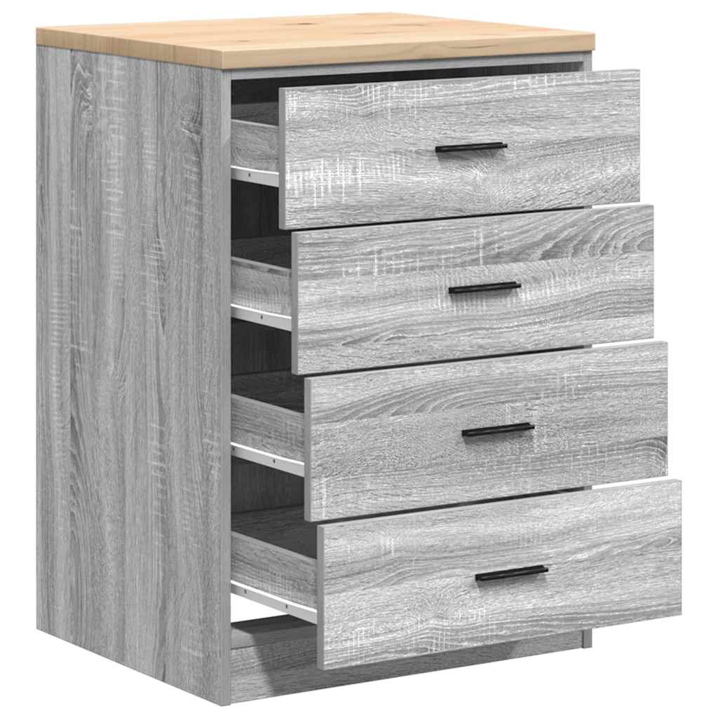vidaXL Dulap depozitare garaj gri Sonoma 60x51x85 cm vidaXL Dulap depozitare garaj gri Sonoma 60x51x85 cm