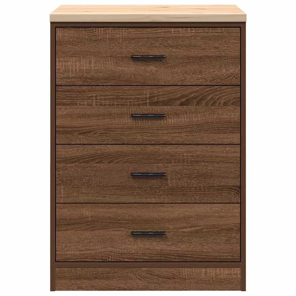 vidaXL Dulap de depozitare pentru garaj Stejar maro 60x51x85 cm