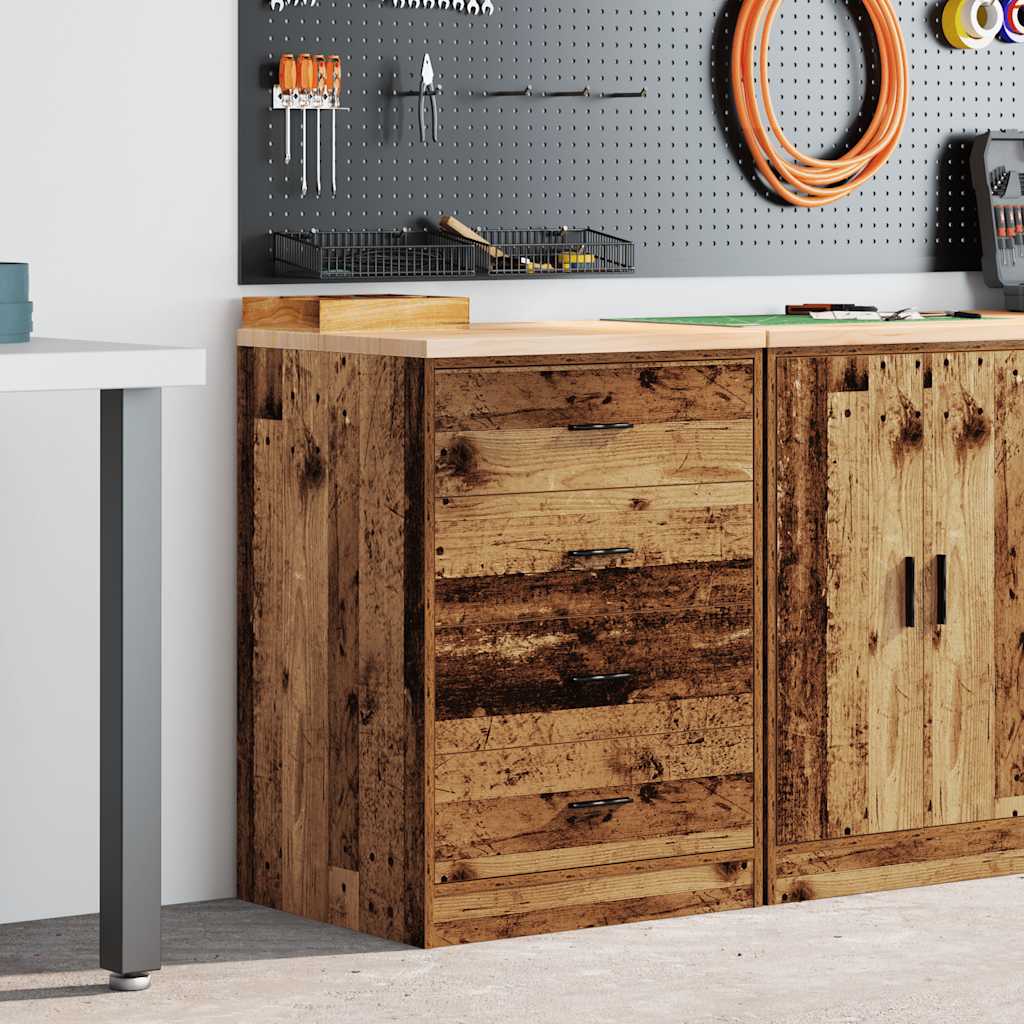vidaXL Dulap depozitare garaj lemn vechi 60x51x85 cm lemn masiv de pin vidaXL Dulap depozitare garaj lemn vechi 60x51x85 cm lemn masiv de pin