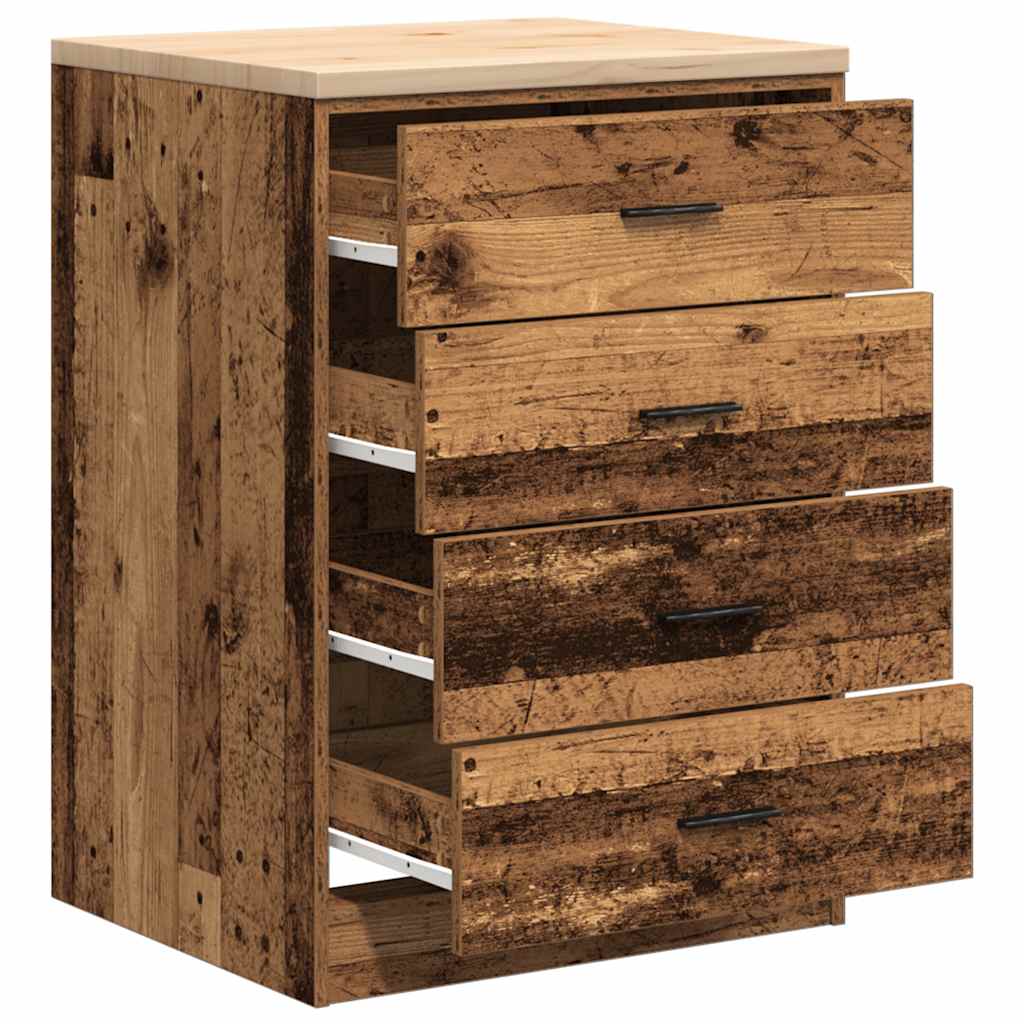 vidaXL Dulap depozitare garaj lemn vechi 60x51x85 cm lemn masiv de pin vidaXL Dulap depozitare garaj lemn vechi 60x51x85 cm lemn masiv de pin