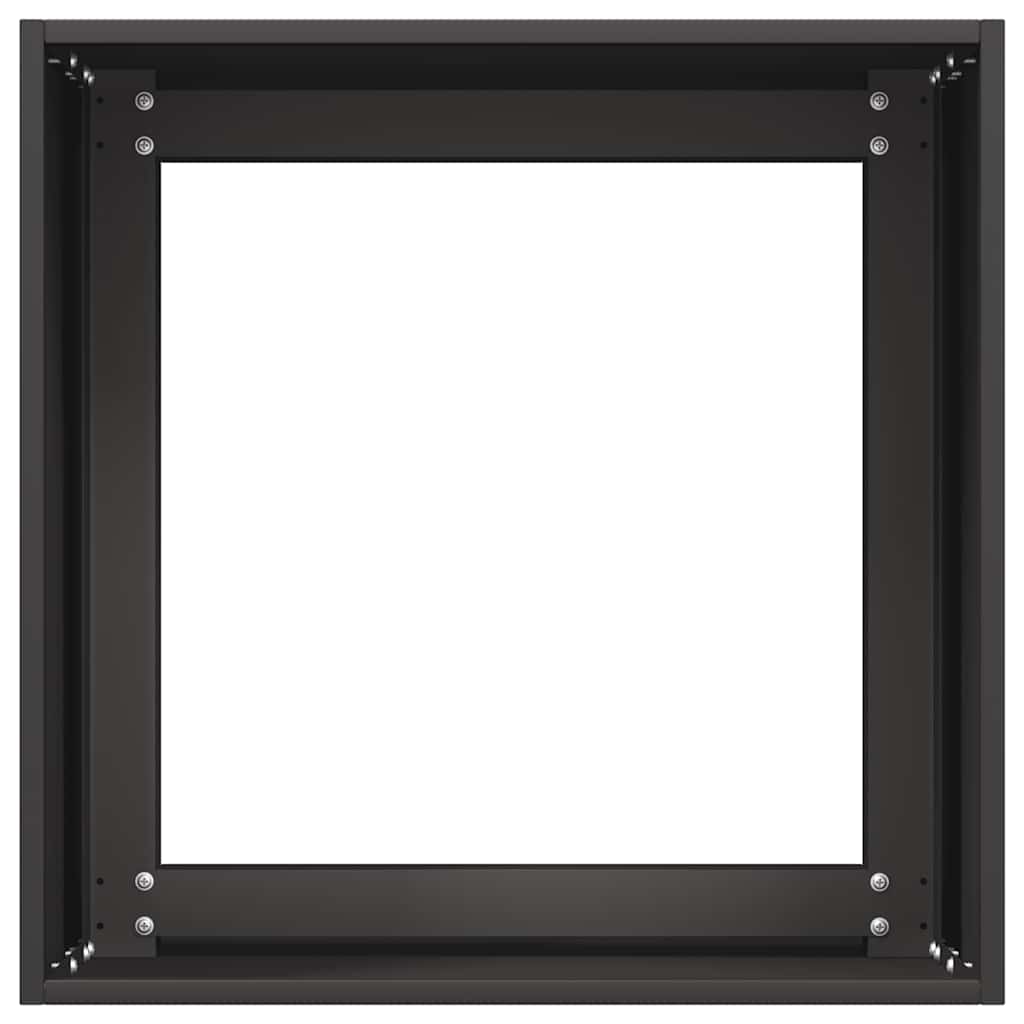 vidaXL Jardinier negru 40x40x40 cm Oțel laminat la rece