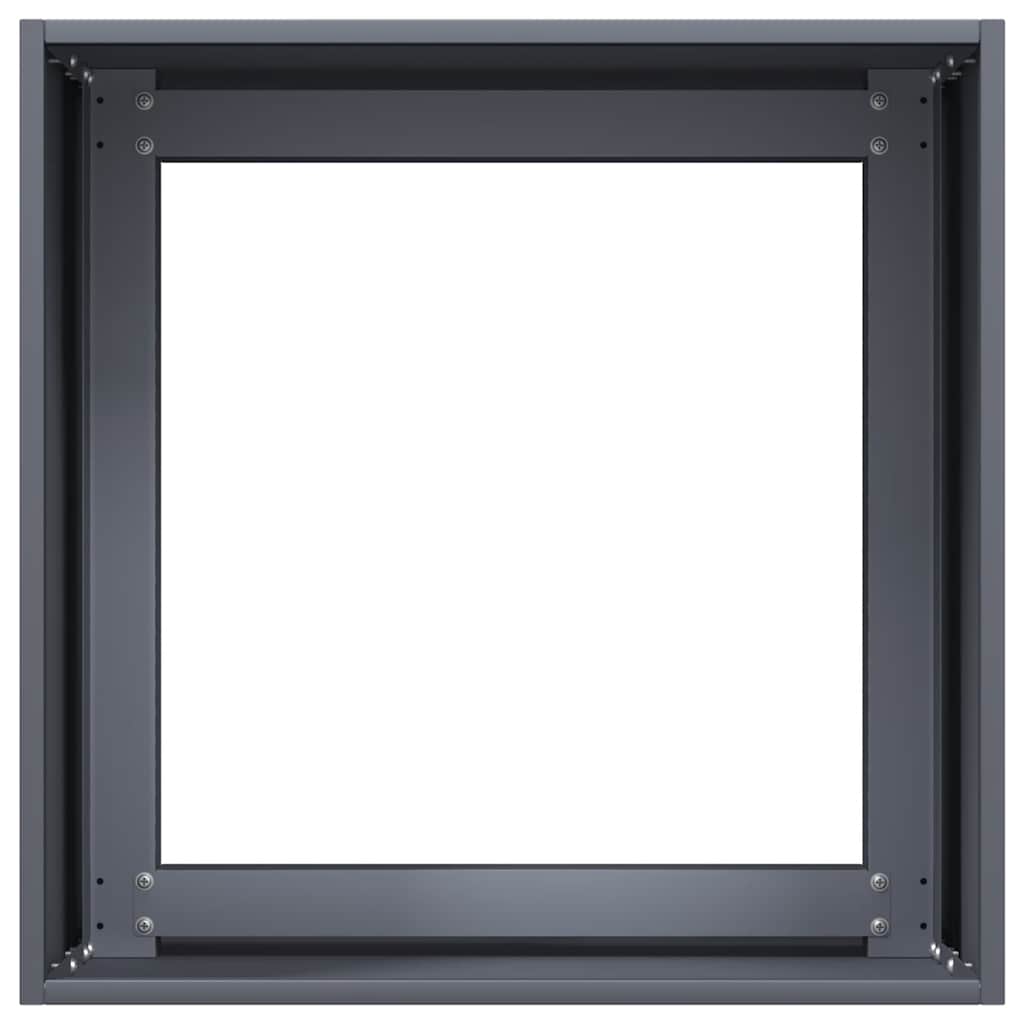 vidaXL Jardinieră, antracit, 40x40x40 cm, oțel laminat la rece vidaXL Jardinieră, antracit, 40x40x40 cm, oțel laminat la rece