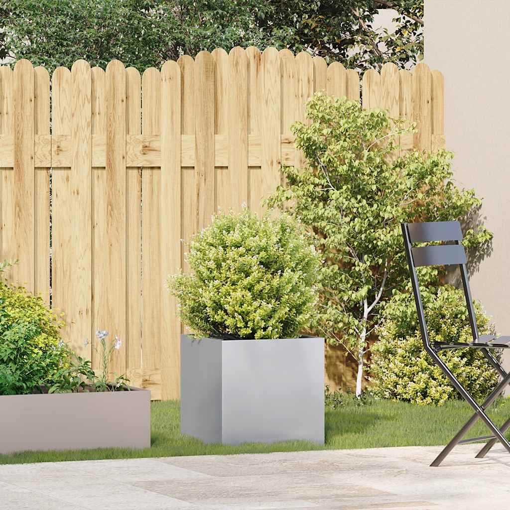vidaXL Jardinieră 40x40x40 cm oțel galvanizat vidaXL Jardinieră 40x40x40 cm oțel galvanizat