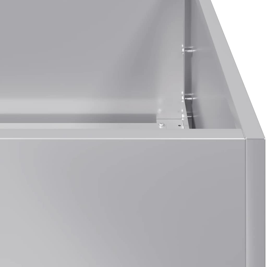vidaXL Jardinieră 40x40x40 cm oțel galvanizat vidaXL Jardinieră 40x40x40 cm oțel galvanizat