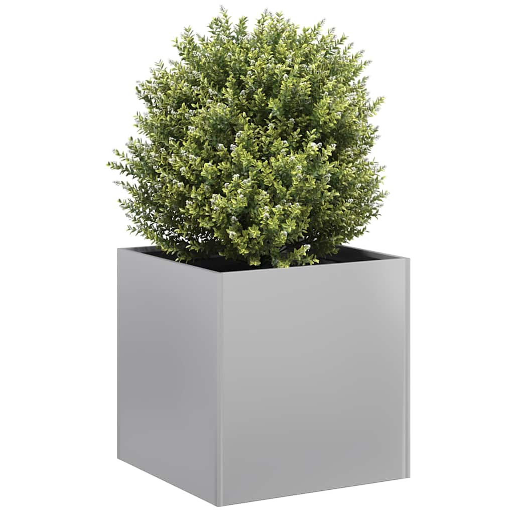 vidaXL Jardinieră 40x40x40 cm oțel galvanizat vidaXL Jardinieră 40x40x40 cm oțel galvanizat