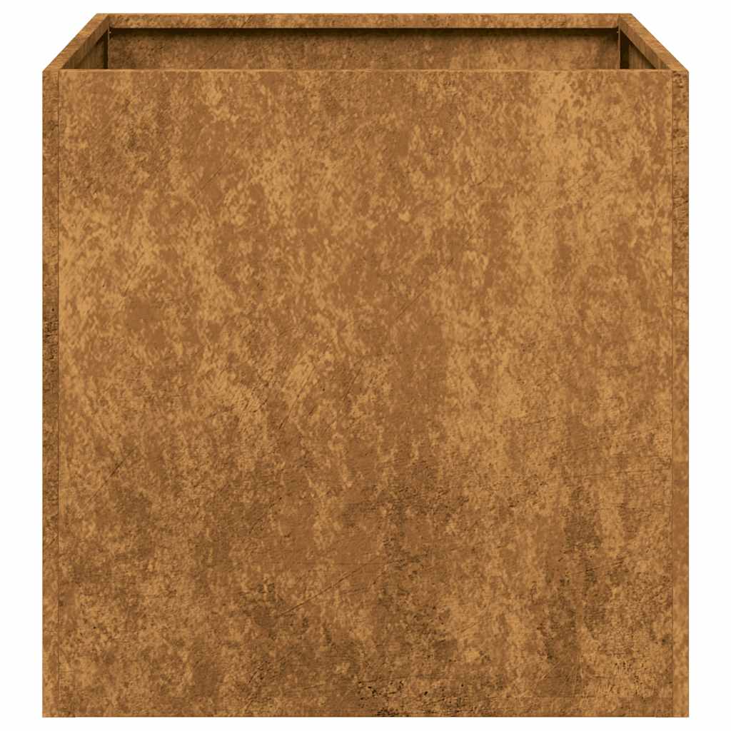 vidaXL Jardinieră Rusty 40x40x40 cm Oțel pentru intemperii vidaXL Jardinieră Rusty 40x40x40 cm Oțel pentru intemperii