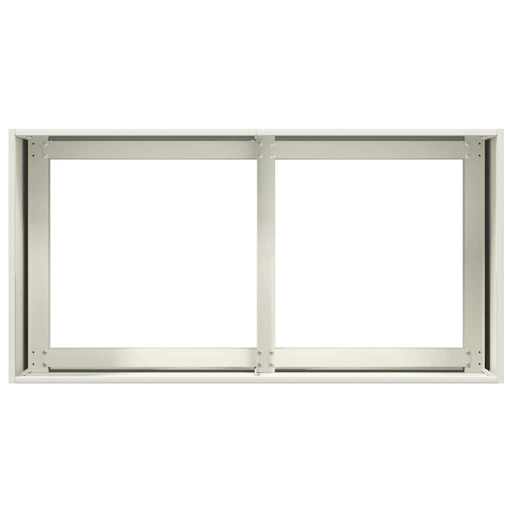 vidaXL Jardinieră alb 80x40x40 cm Oțel laminat la rece vidaXL Jardinieră alb 80x40x40 cm Oțel laminat la rece