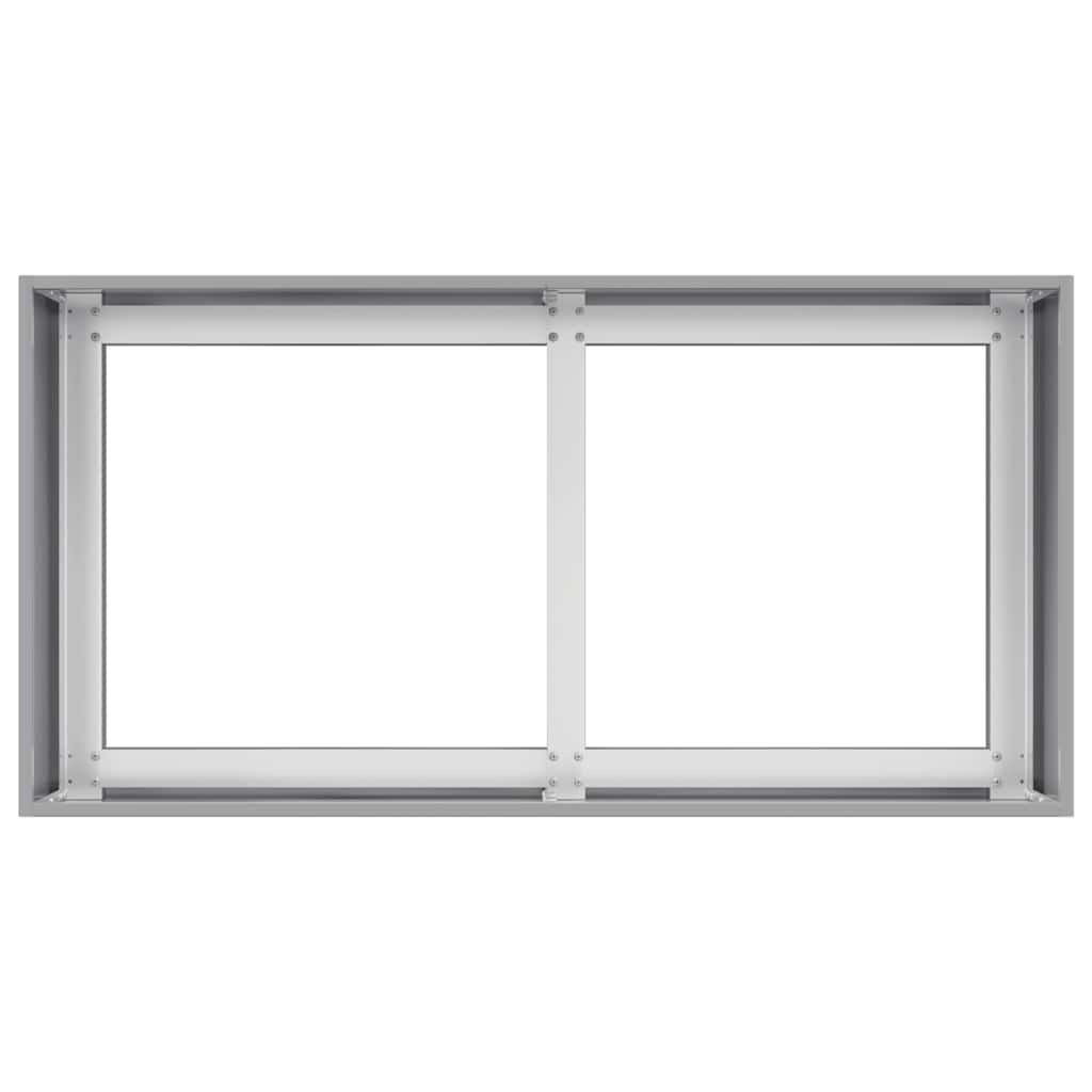 vidaXL Jardinieră 80x40x40 cm oțel galvanizat vidaXL Jardinieră 80x40x40 cm oțel galvanizat