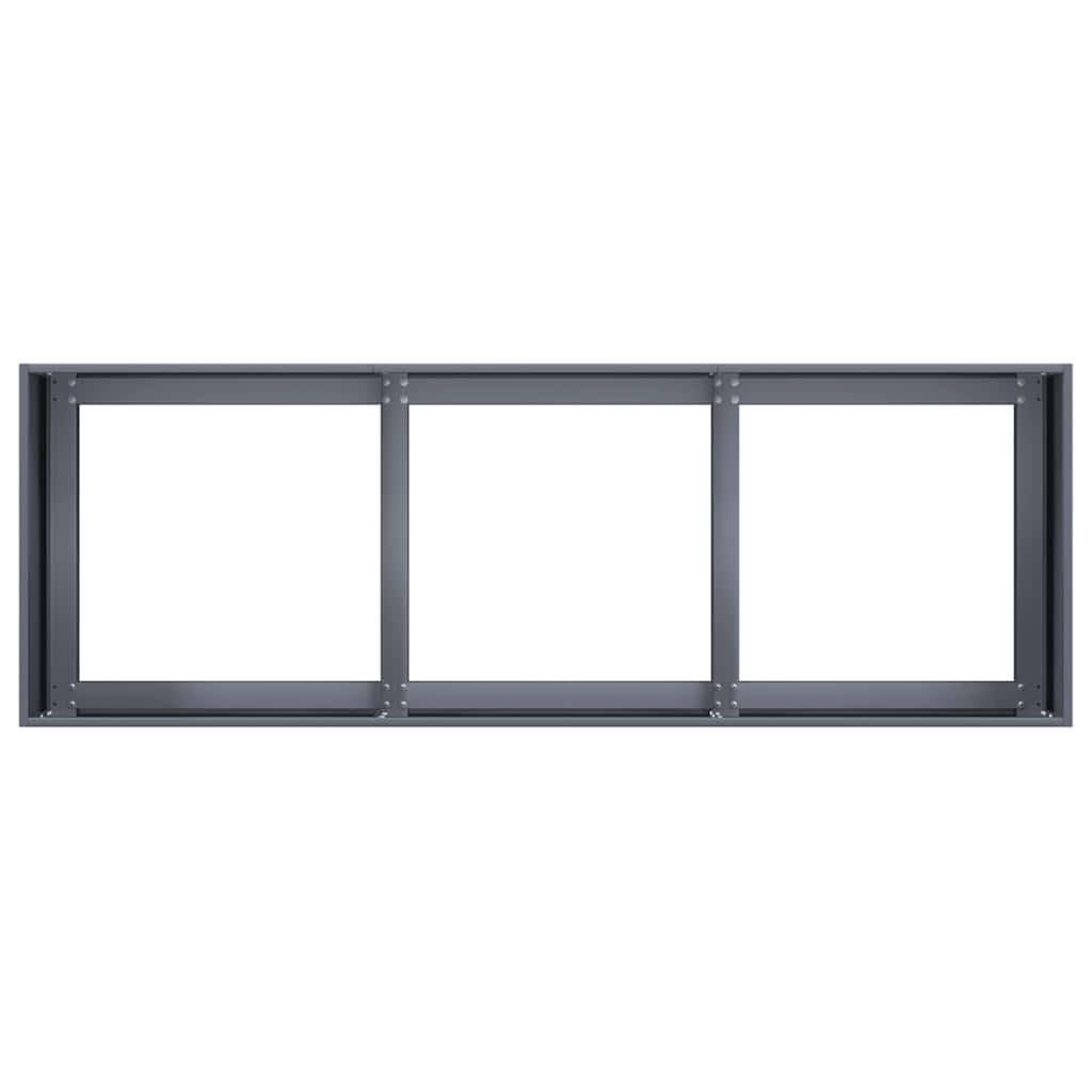 vidaXL Jardinieră Antracit 120x40x40 cm Oțel laminat la rece vidaXL Jardinieră Antracit 120x40x40 cm Oțel laminat la rece