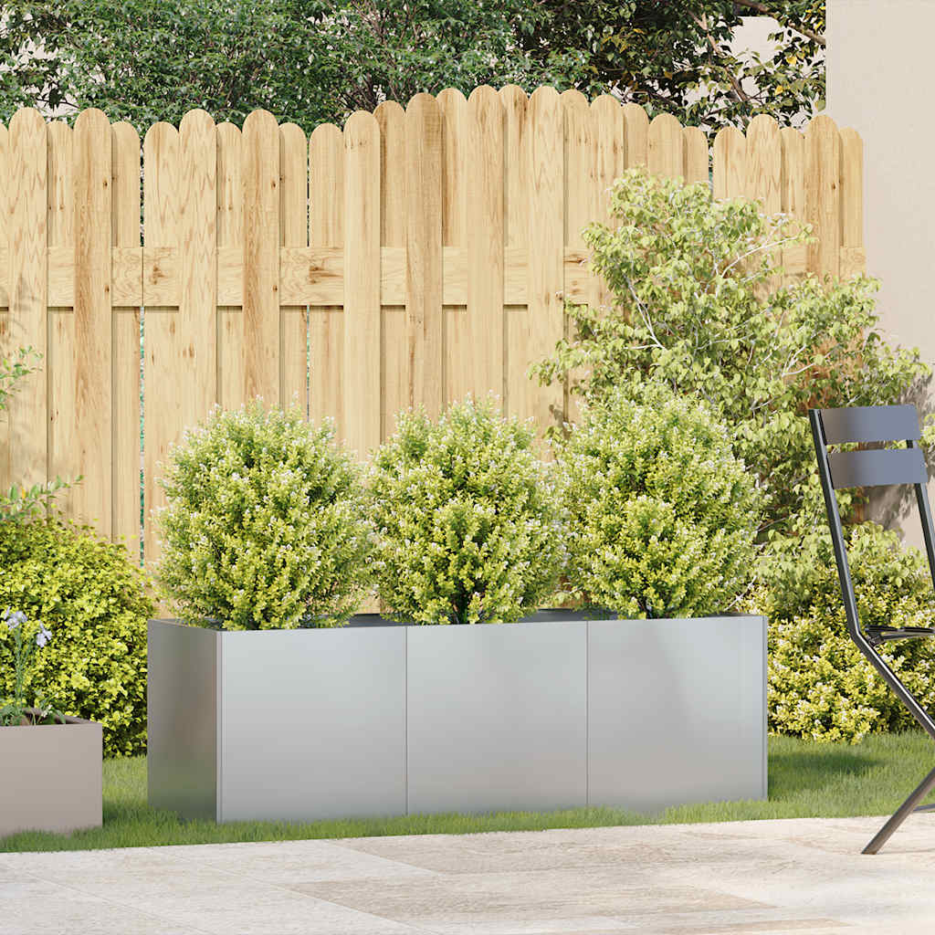 vidaXL Jardinieră 120x40x40 cm oțel galvanizat vidaXL Jardinieră 120x40x40 cm oțel galvanizat