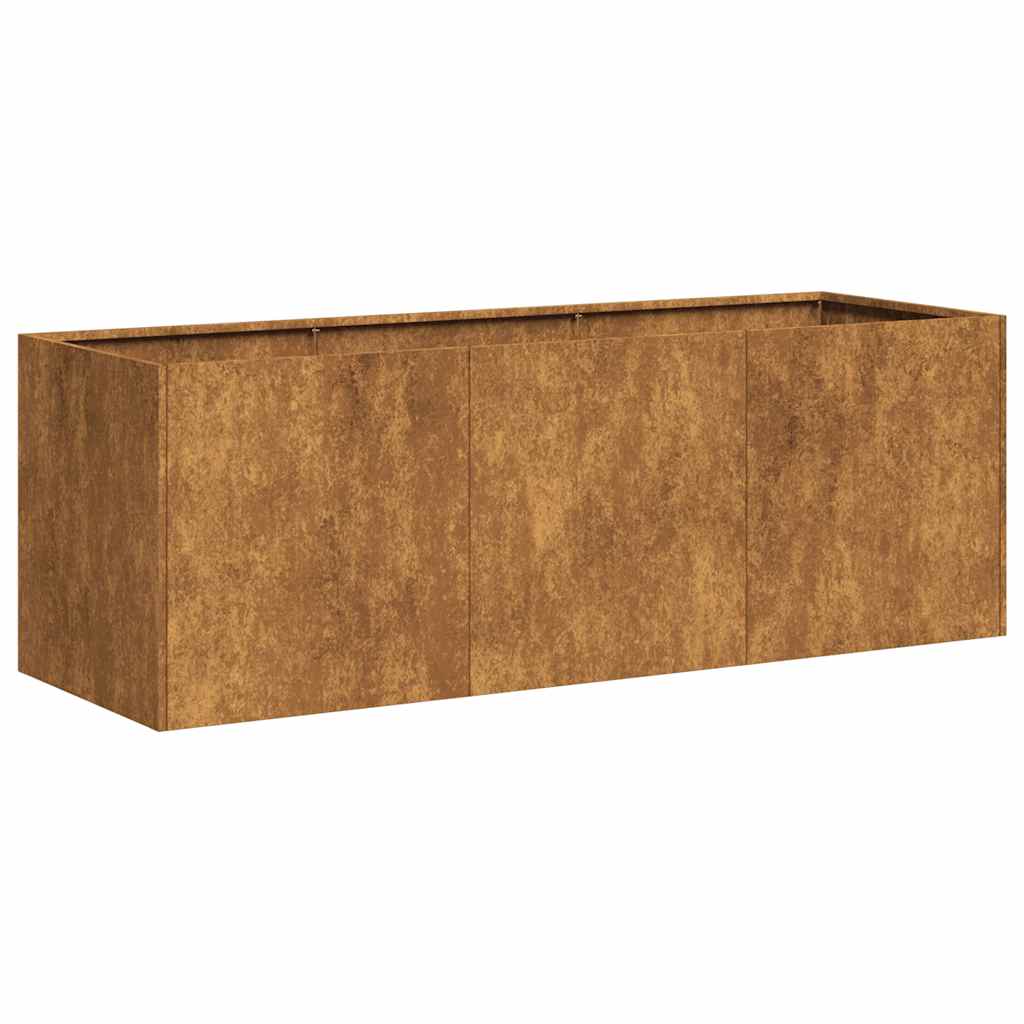vidaXL Jardinieră Rusty 120x40x40 cm Oțel pentru intemperii vidaXL Jardinieră Rusty 120x40x40 cm Oțel pentru intemperii