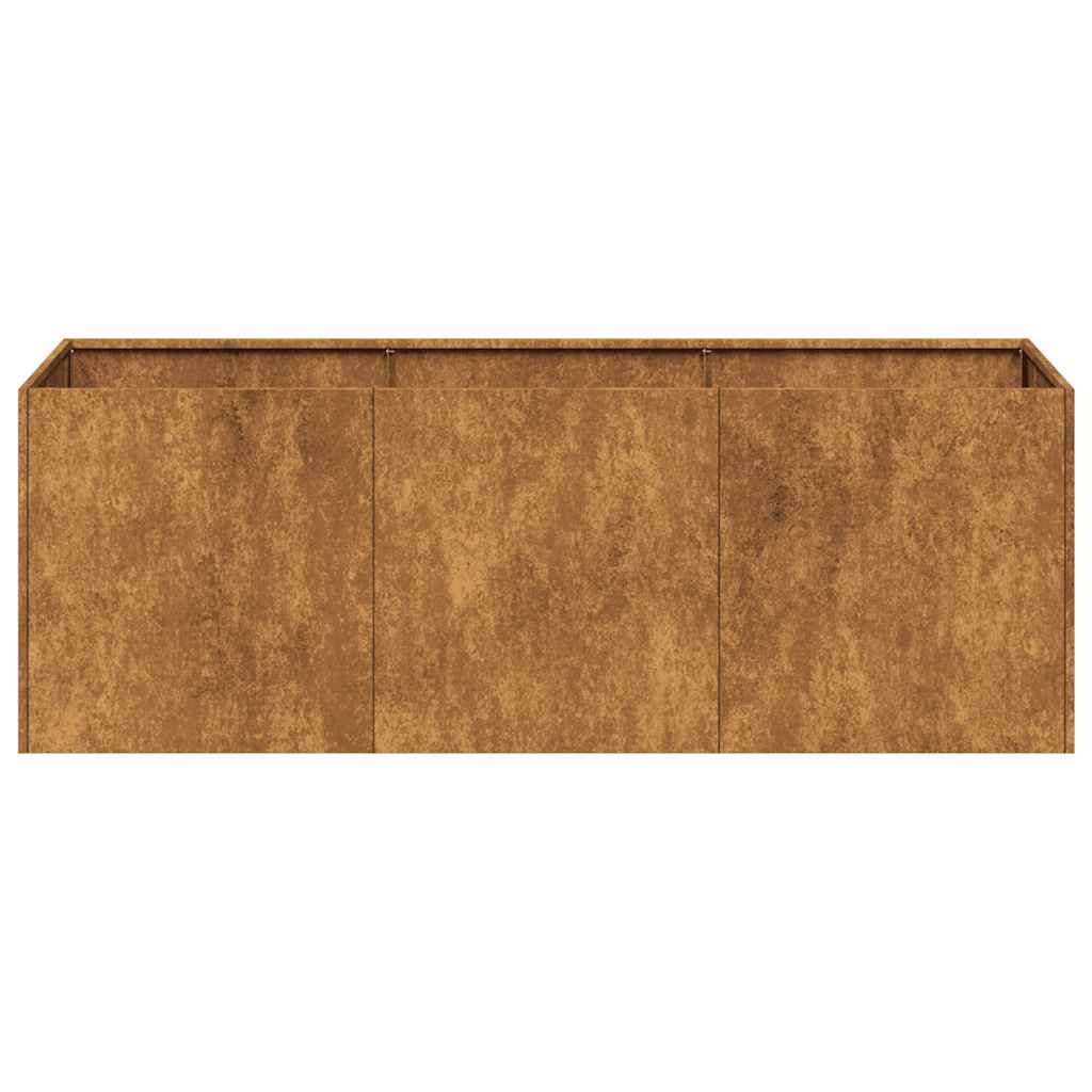 vidaXL Jardinieră Rusty 120x40x40 cm Oțel pentru intemperii vidaXL Jardinieră Rusty 120x40x40 cm Oțel pentru intemperii