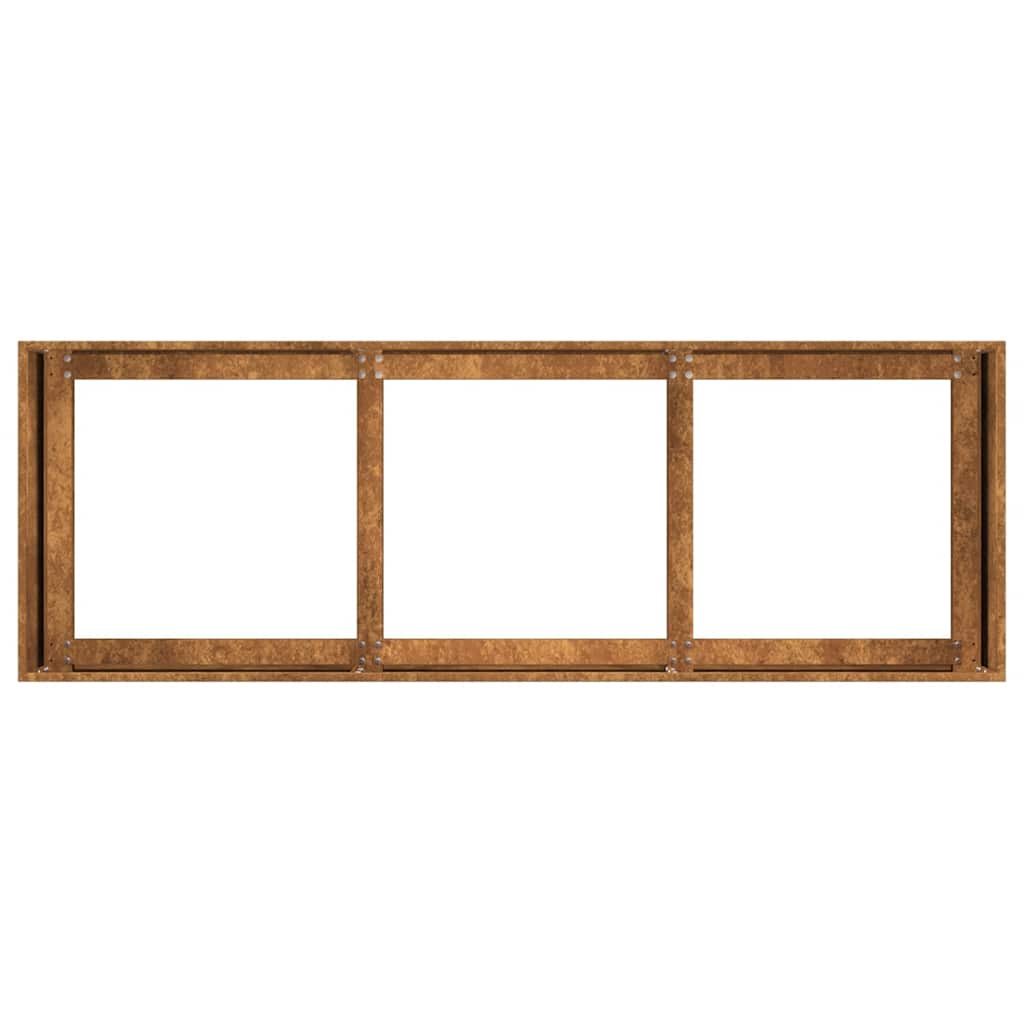 vidaXL Jardinieră Rusty 120x40x40 cm Oțel pentru intemperii vidaXL Jardinieră Rusty 120x40x40 cm Oțel pentru intemperii