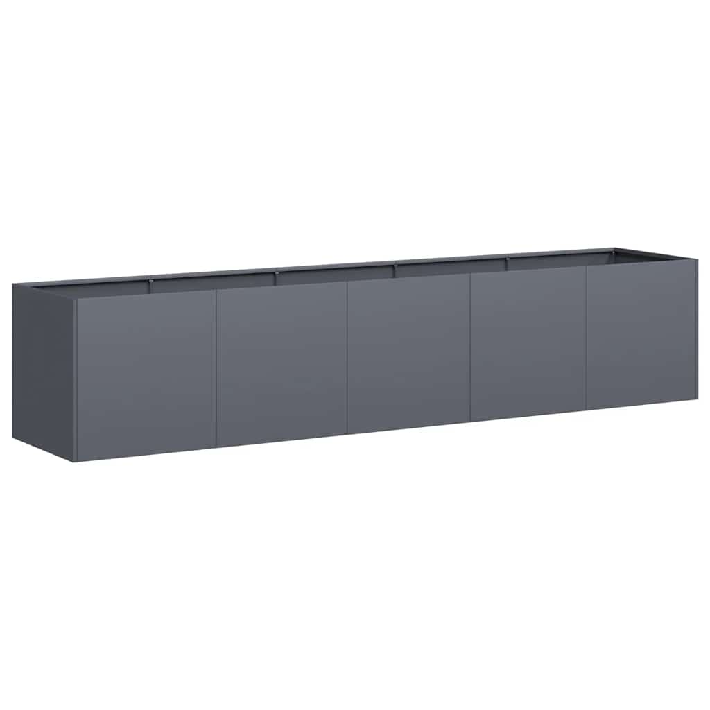vidaXL Jardinieră Antracit 200x40x40 cm Oțel laminat la rece vidaXL Jardinieră Antracit 200x40x40 cm Oțel laminat la rece