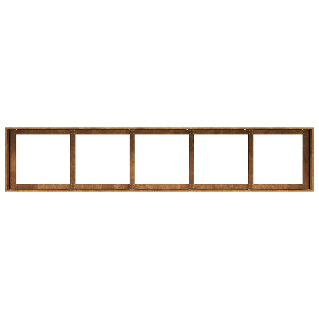 vidaXL Jardinieră Rusty 200x40x40 cm Oțel pentru intemperii vidaXL Jardinieră Rusty 200x40x40 cm Oțel pentru intemperii